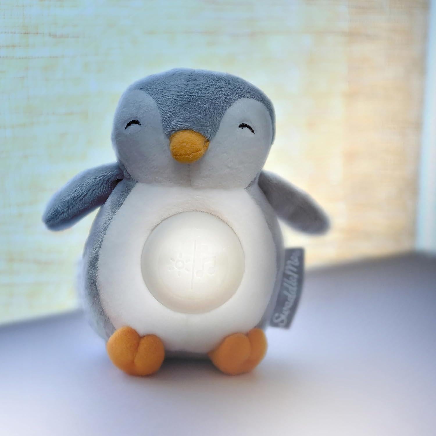 Soporte Portátil para Bebé SwaddleMe Slumber Buddies Mini Pingüino - Sonidos Relajantes