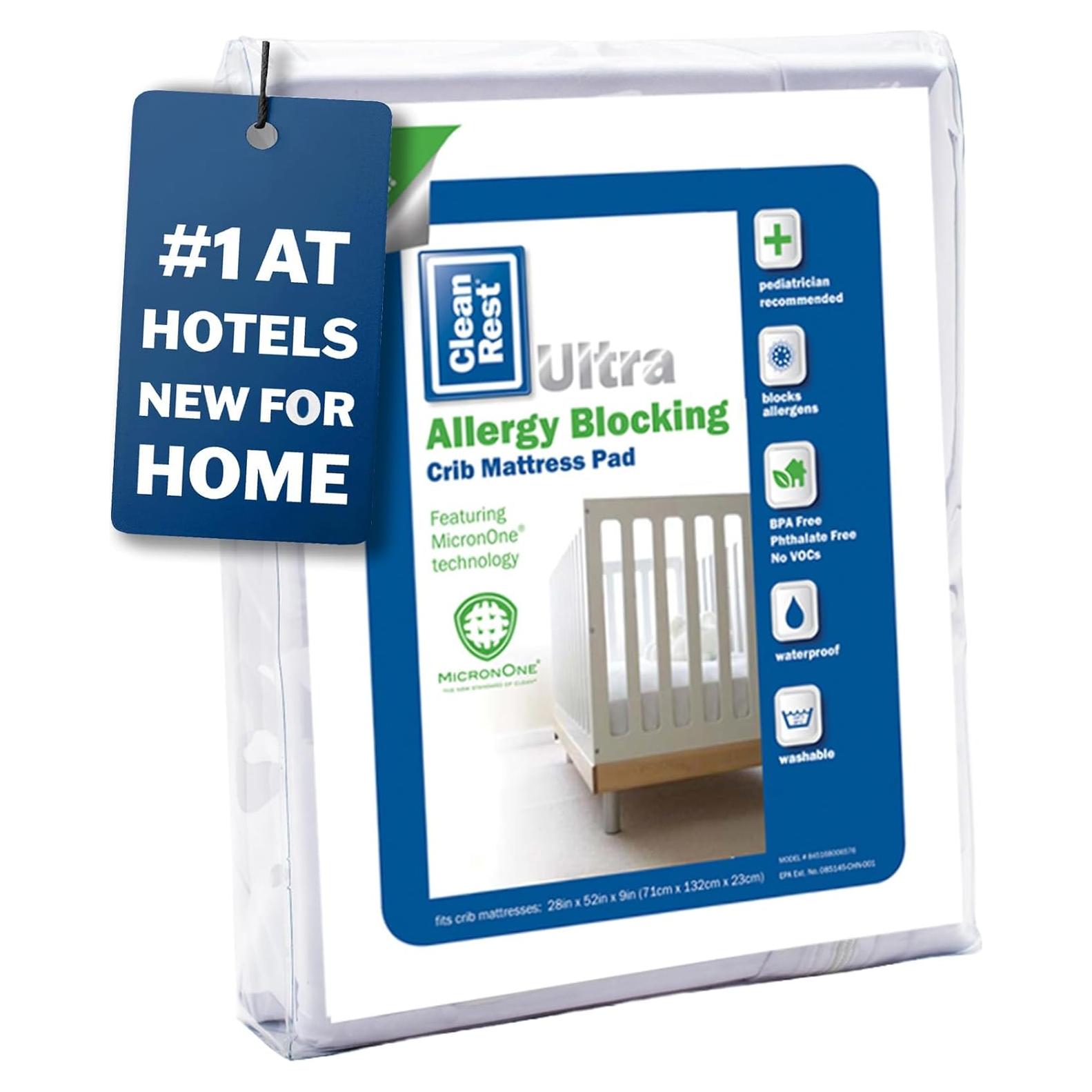 Protector de Colchón de Cuna CleanRest Ultra Acolchado Hipoalergénico