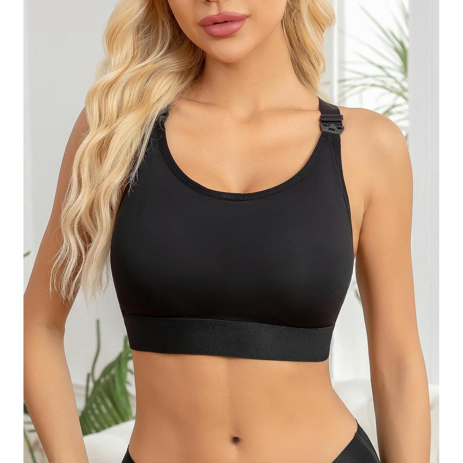 Sujetador de Lactancia Suekaphin Mediano Negro Gris Beige