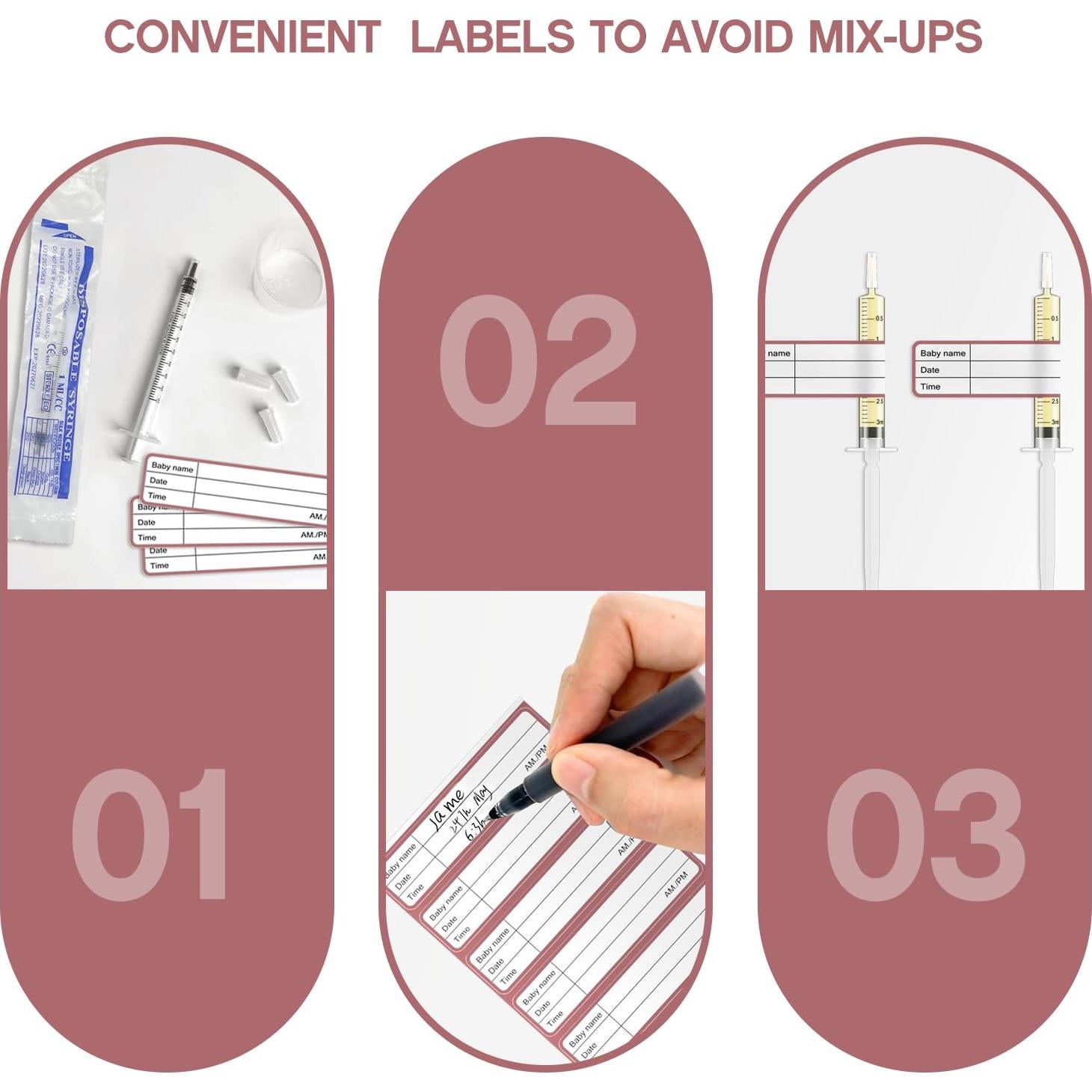 Kit Recolector de Calostro 60 Jeringas Estériles 1ml Cathill
