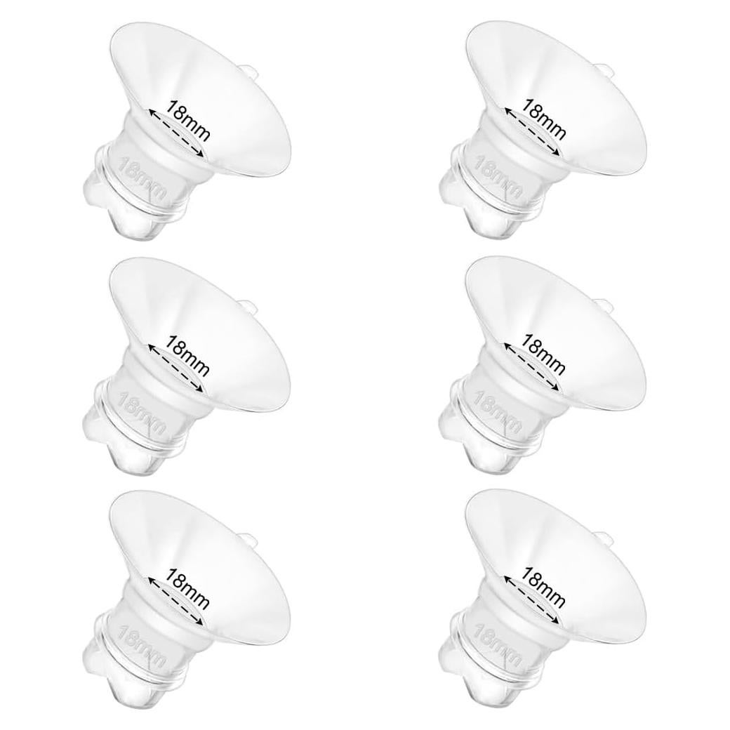 6 Insertos de Flange de Silicona BDICOVE 18mm para Extractores