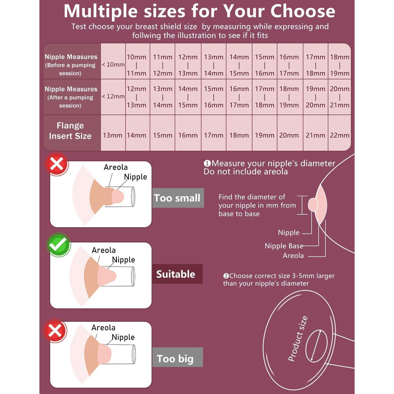 6 Insertos de Flange de Silicona BDICOVE 18mm para Extractores