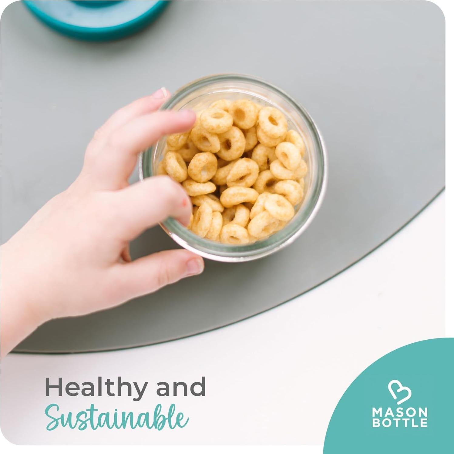 Tarros de Almacenamiento de Leche Materna Mason Bottle 8oz - Paquete de 12