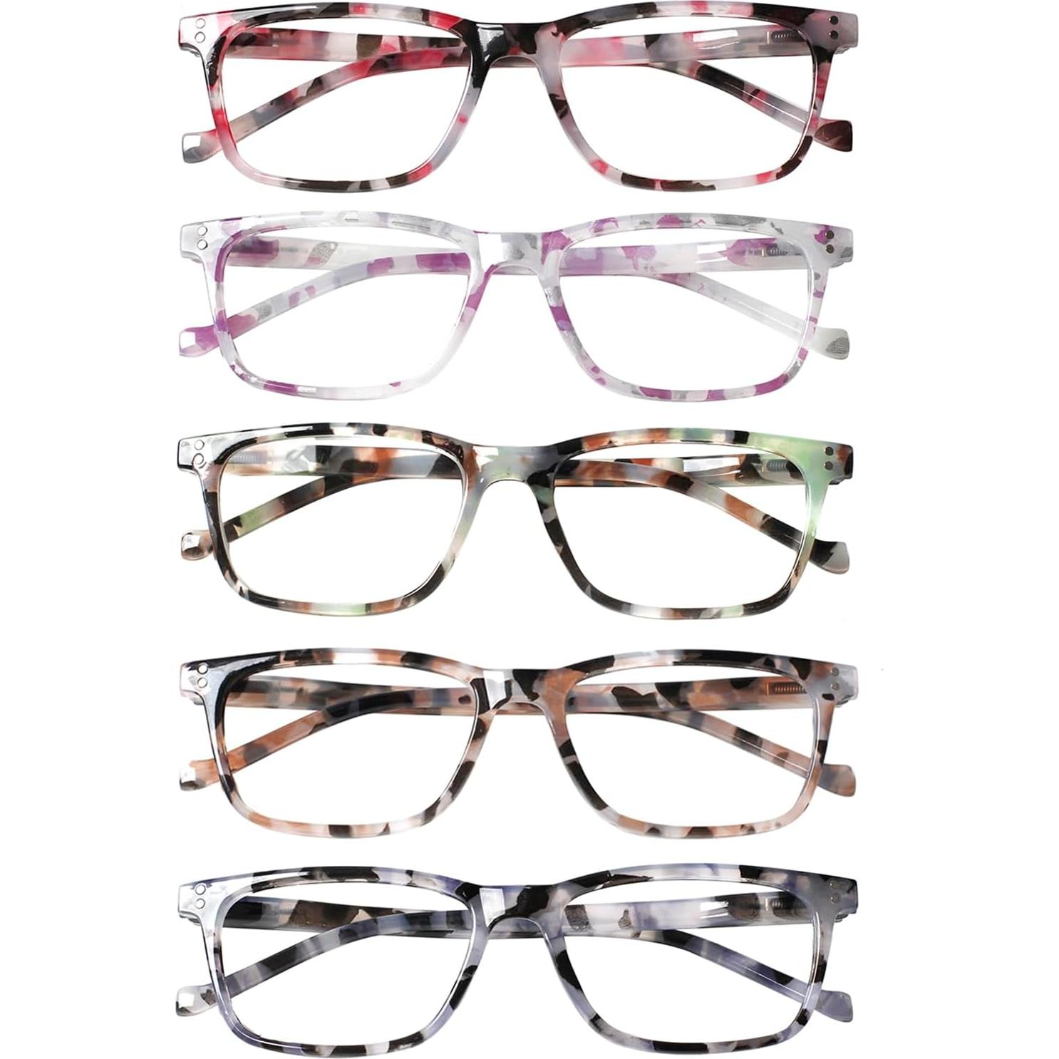 Gafas de lectura JOSCHOO 5 Pack con protección luz azul