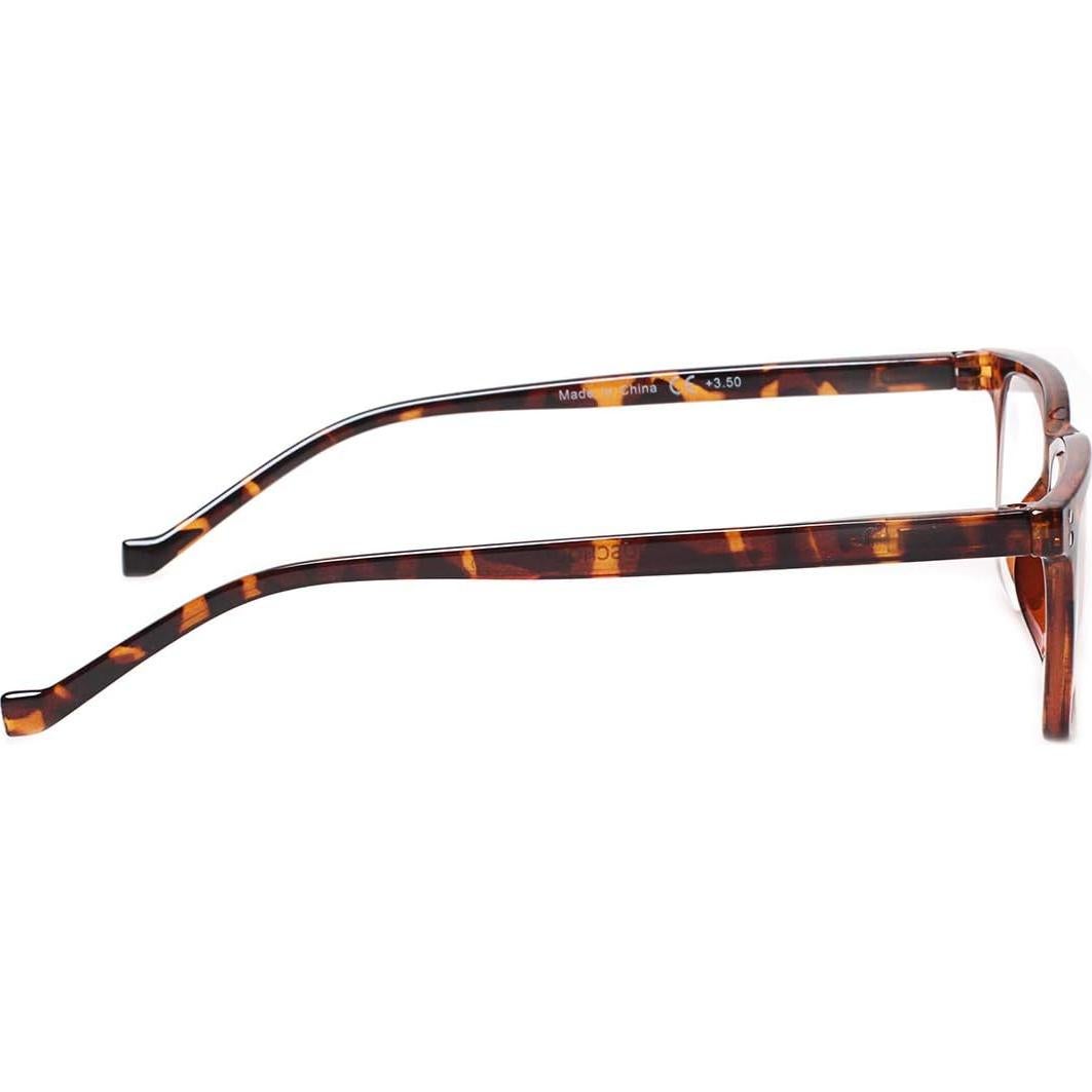 Gafas de Lectura JOSCHOO 5 Paquete Unisex 1.75 Tortuga