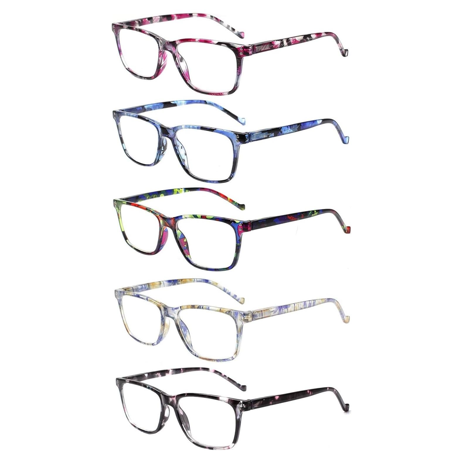 Paquete de 5 Gafas de Lectura JOSCHOO Unisex 2.75x