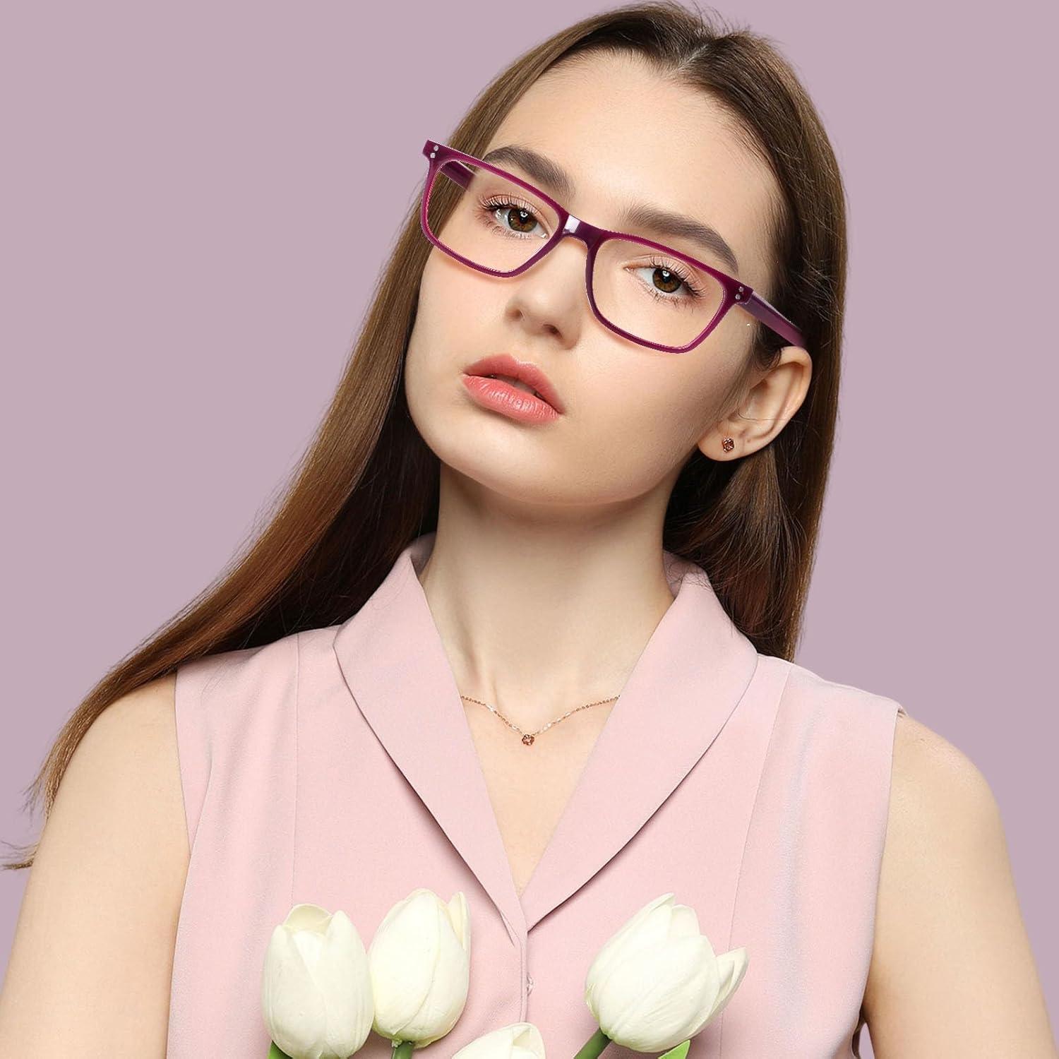 Gafas de Lectura JOSCHOO 5 Piezas Bloqueo Luz Azul 1.5x