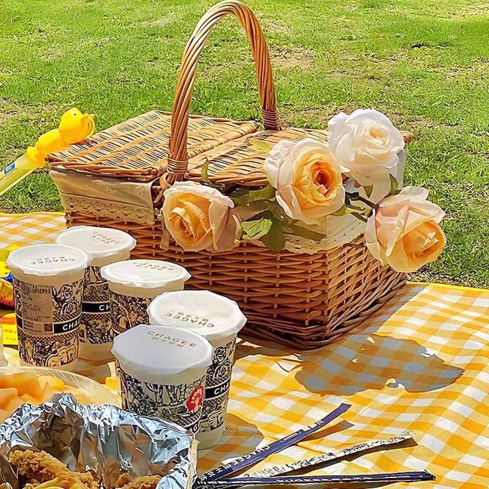 Manta de Picnic K Y KANGYUN Amarilla 203x152cm Impermeable