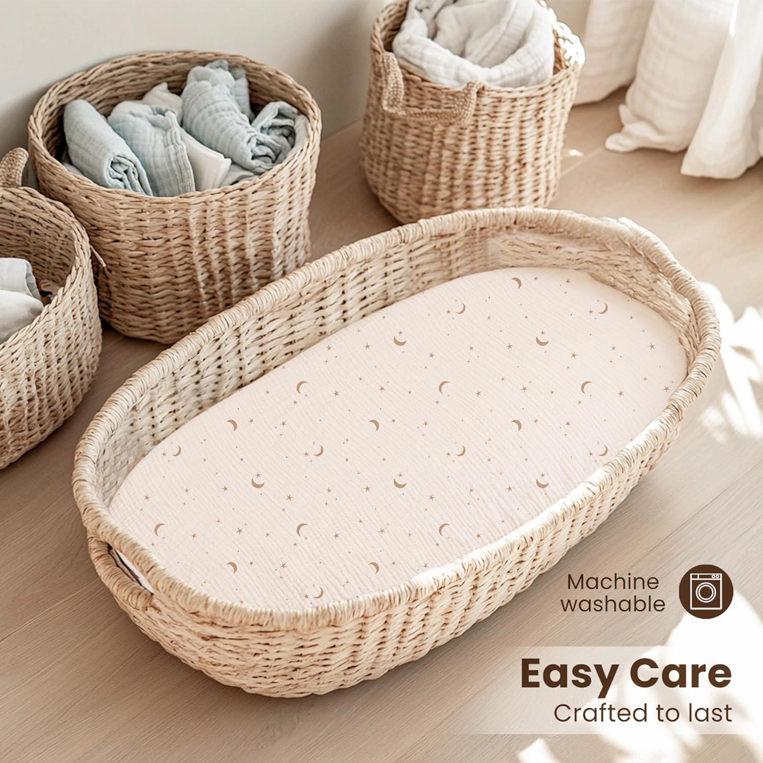 Sábanas de Muselina para Cuna Konssy 100% Algodón 2 Piezas