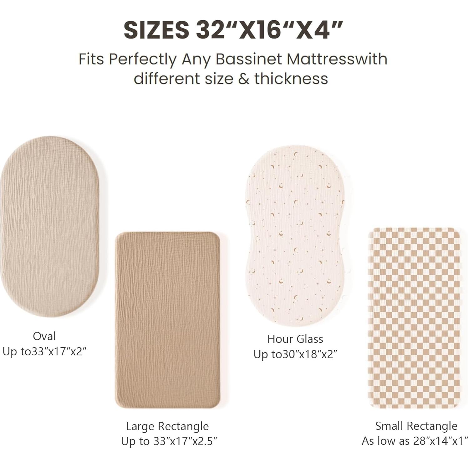 Sábanas de Muselina para Cuna Konssy 100% Algodón 2 Piezas