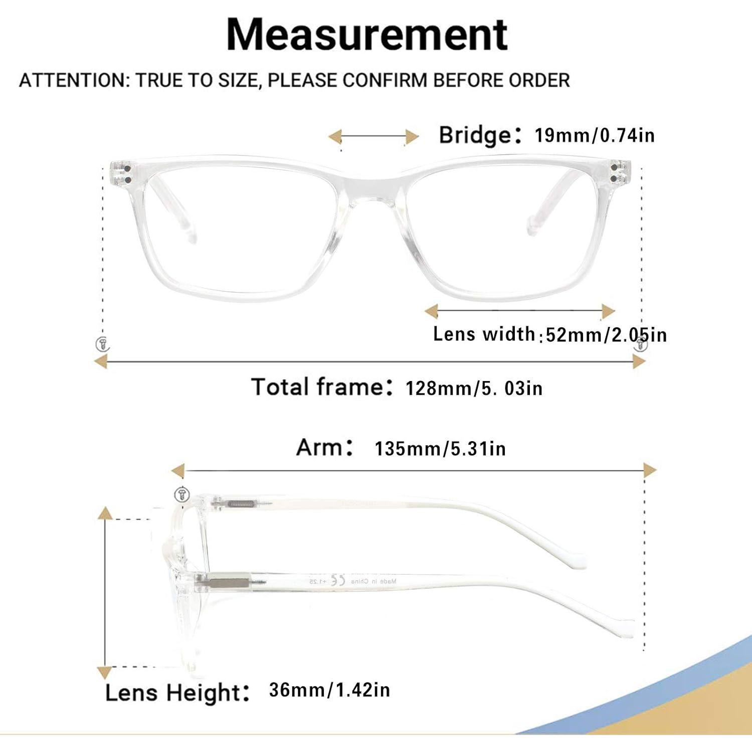 Paquete de 5 Gafas de Lectura JOSCHOO 4.0 Unisex