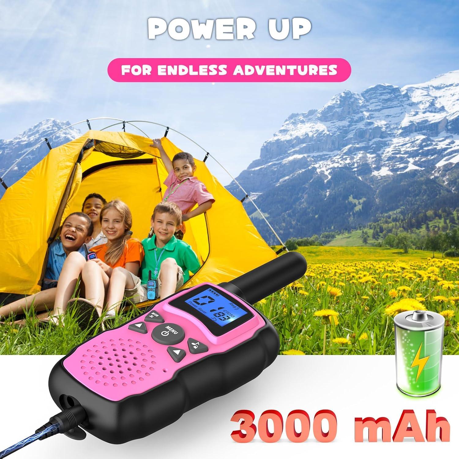 Walkie Talkies WisHouse Niños Recargables con Linterna
