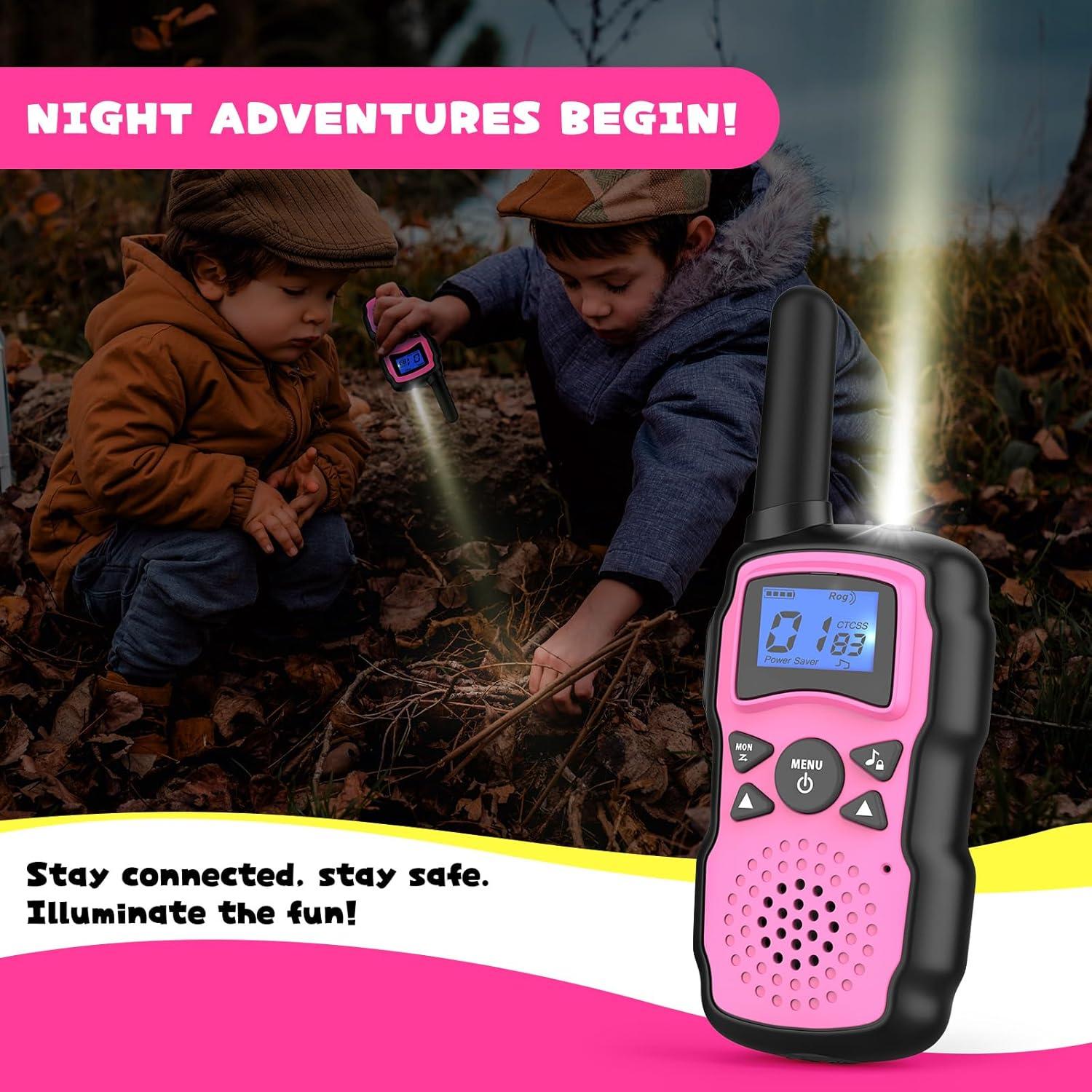 Walkie Talkies WisHouse Niños Recargables con Linterna