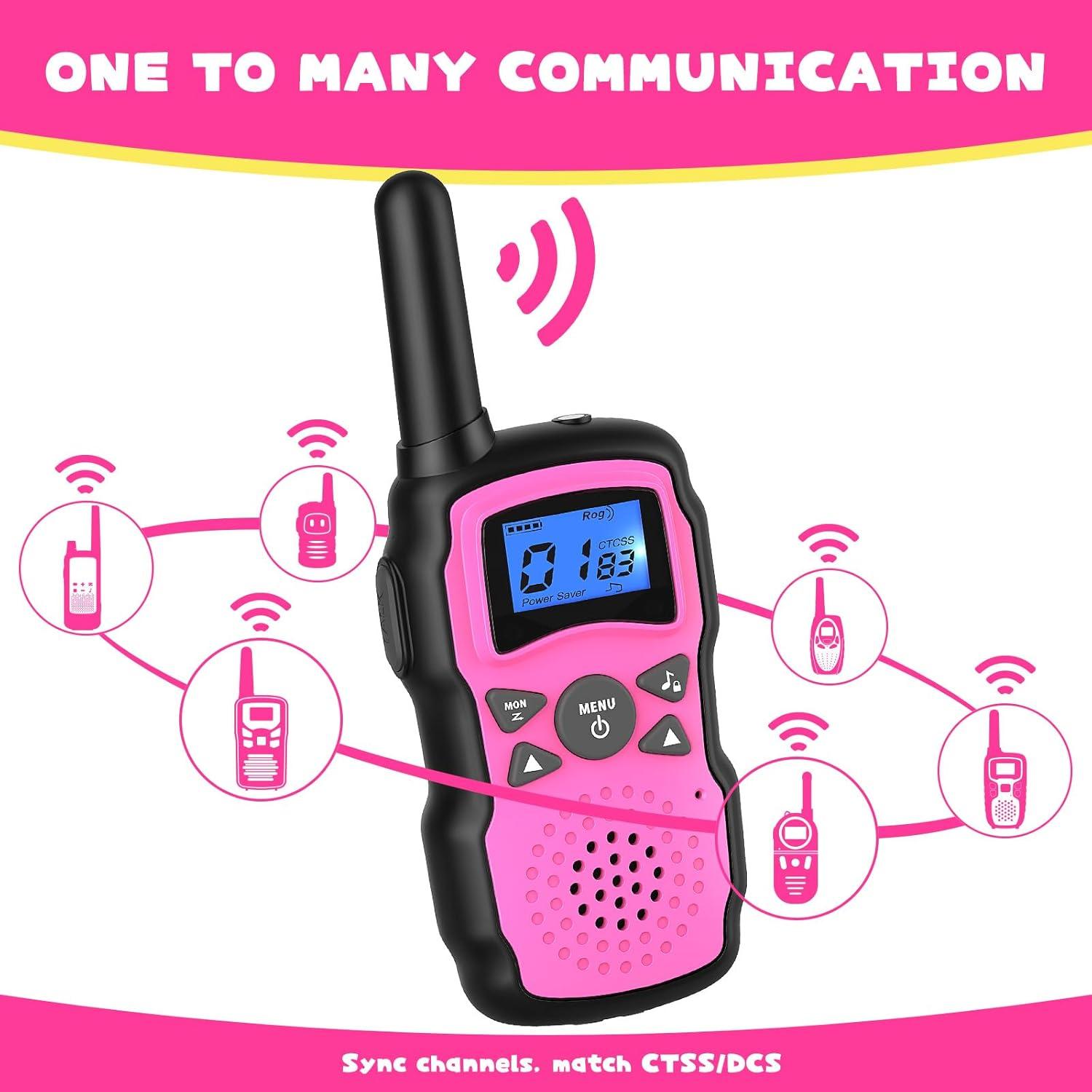 Walkie Talkies WisHouse Niños Recargables con Linterna