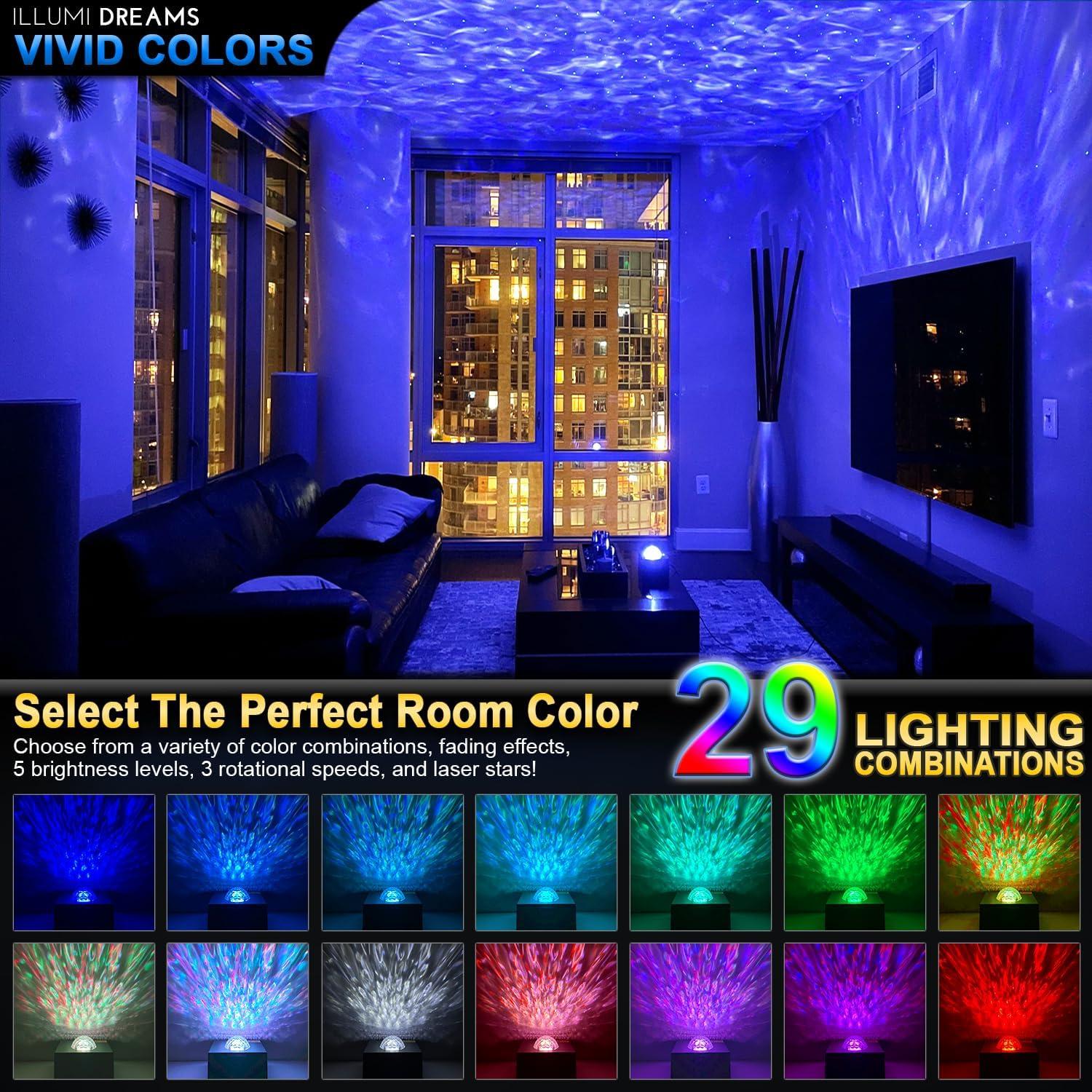 Proyector Estelar Illumi Dreams con 50 Cuentos y Control Remoto