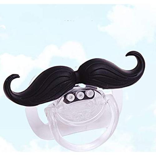 Chupete Ortodóntico Divertido Bigote Bebés 0-6 Meses - 2 Unidades