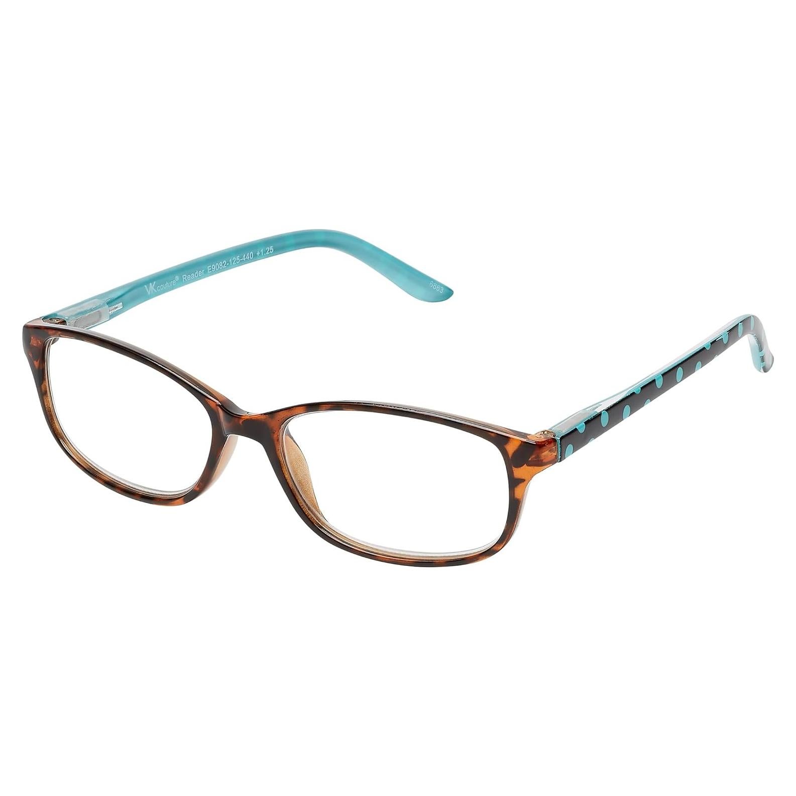 Gafas de lectura SAV VK Couture E9082 para mujeres - Turquesa 2x
