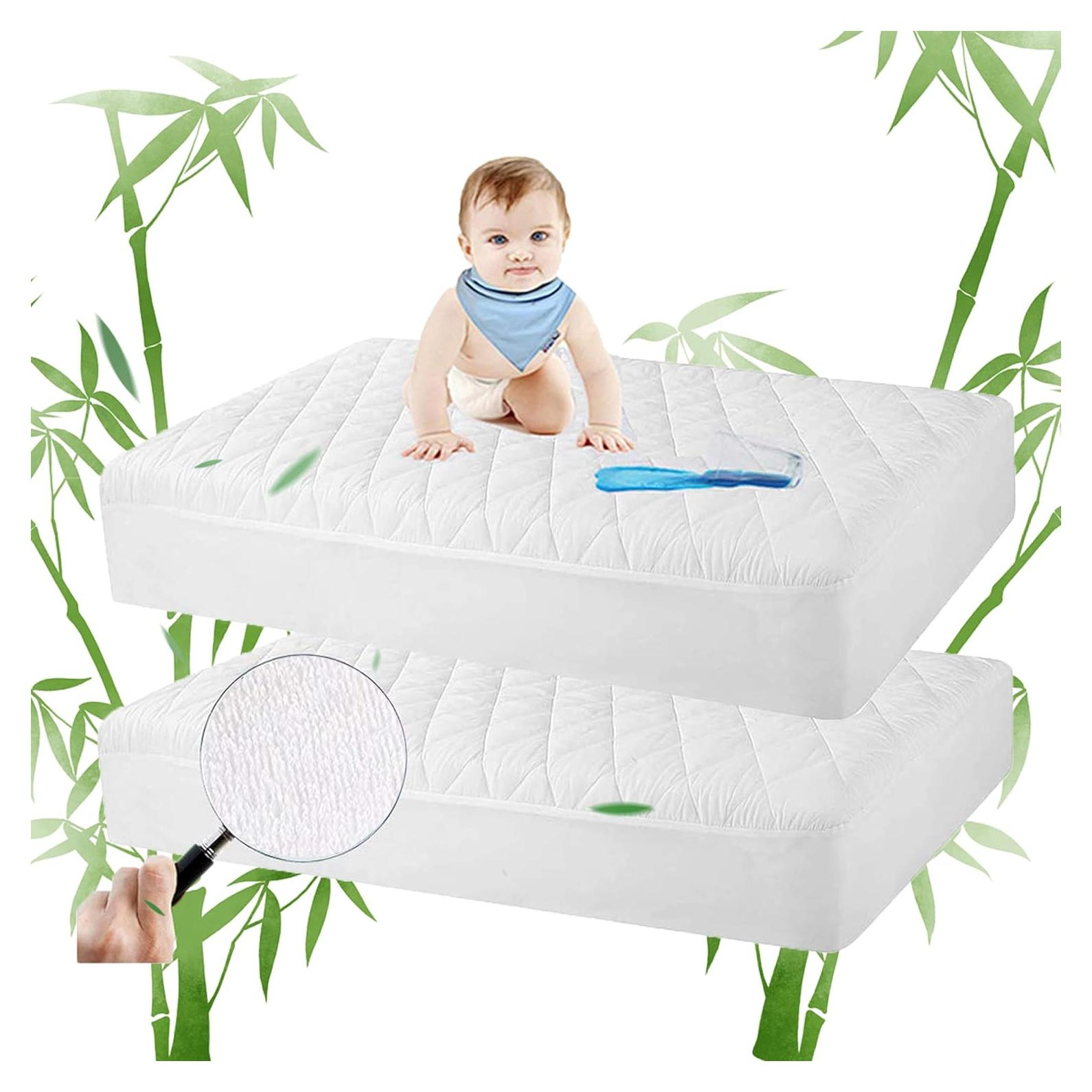 Protector de Colchón para Cuna Safe and Sound 2 Paquetes 71x132 cm