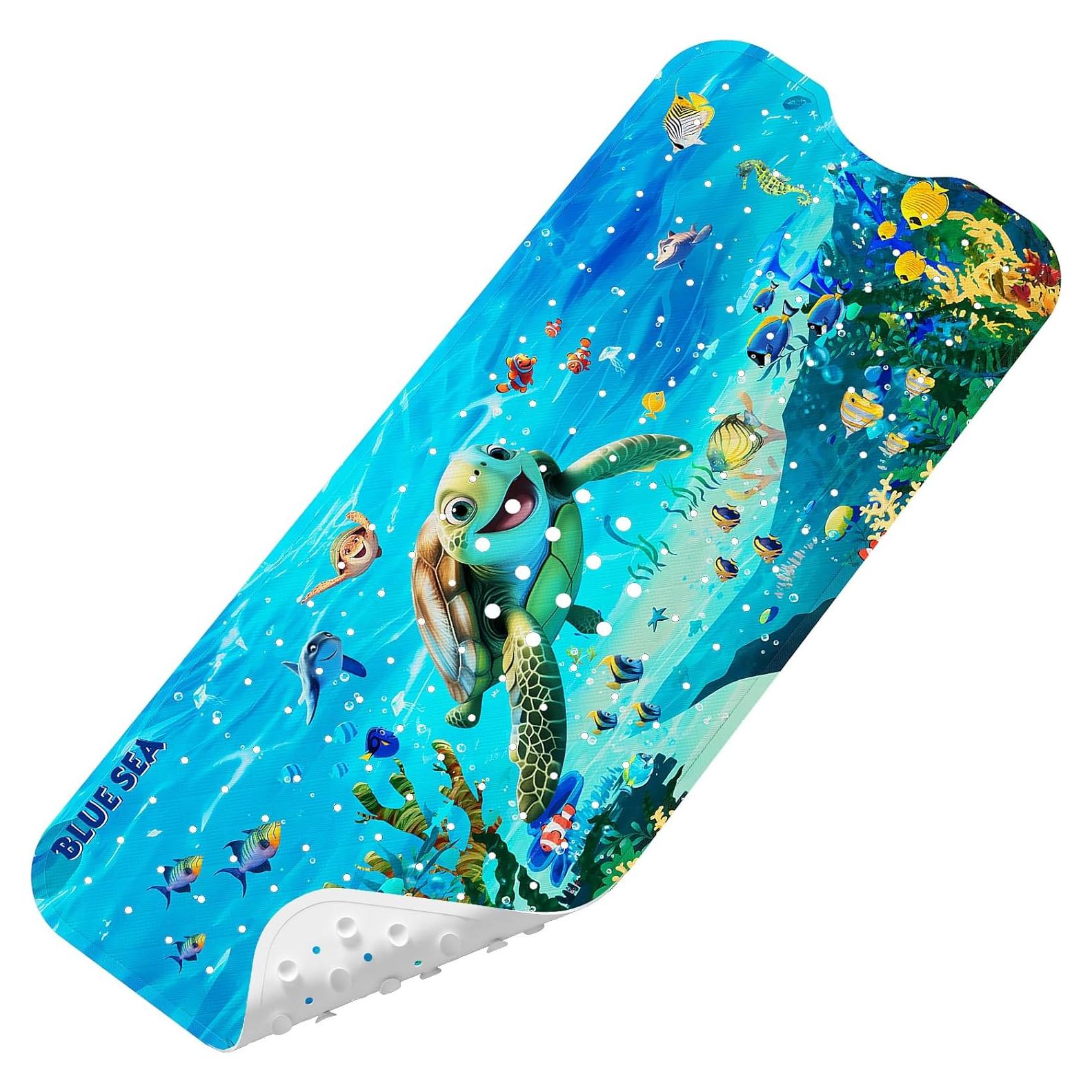 Alfombrilla de Baño Antideslizante Elisstaence Tortuga 101.6x40.6cm