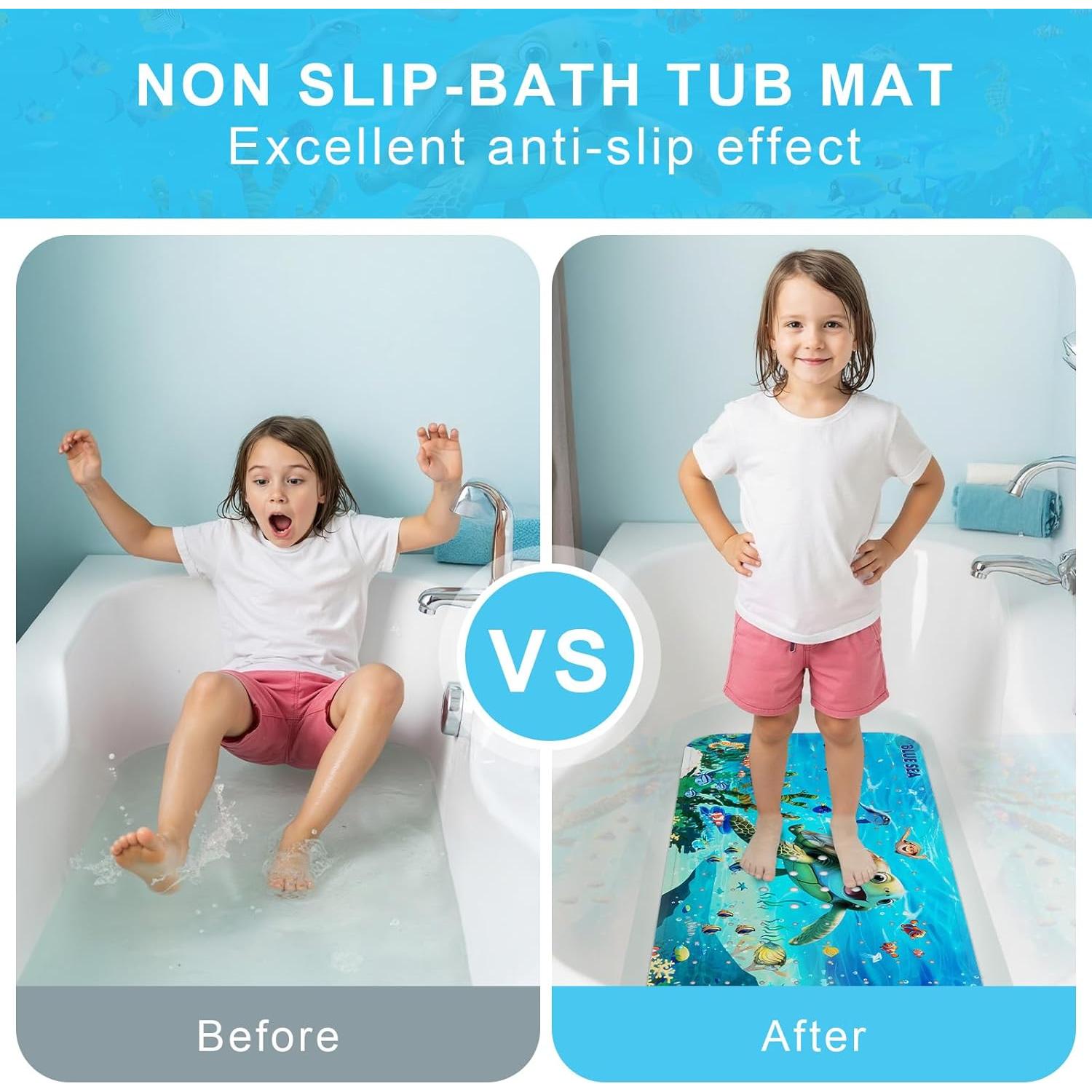 Alfombrilla de Baño Antideslizante Elisstaence Tortuga 101.6x40.6cm