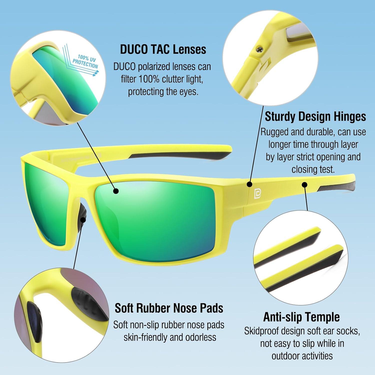 Gafas de sol deportivas DUCO polarizadas UV400 para hombres