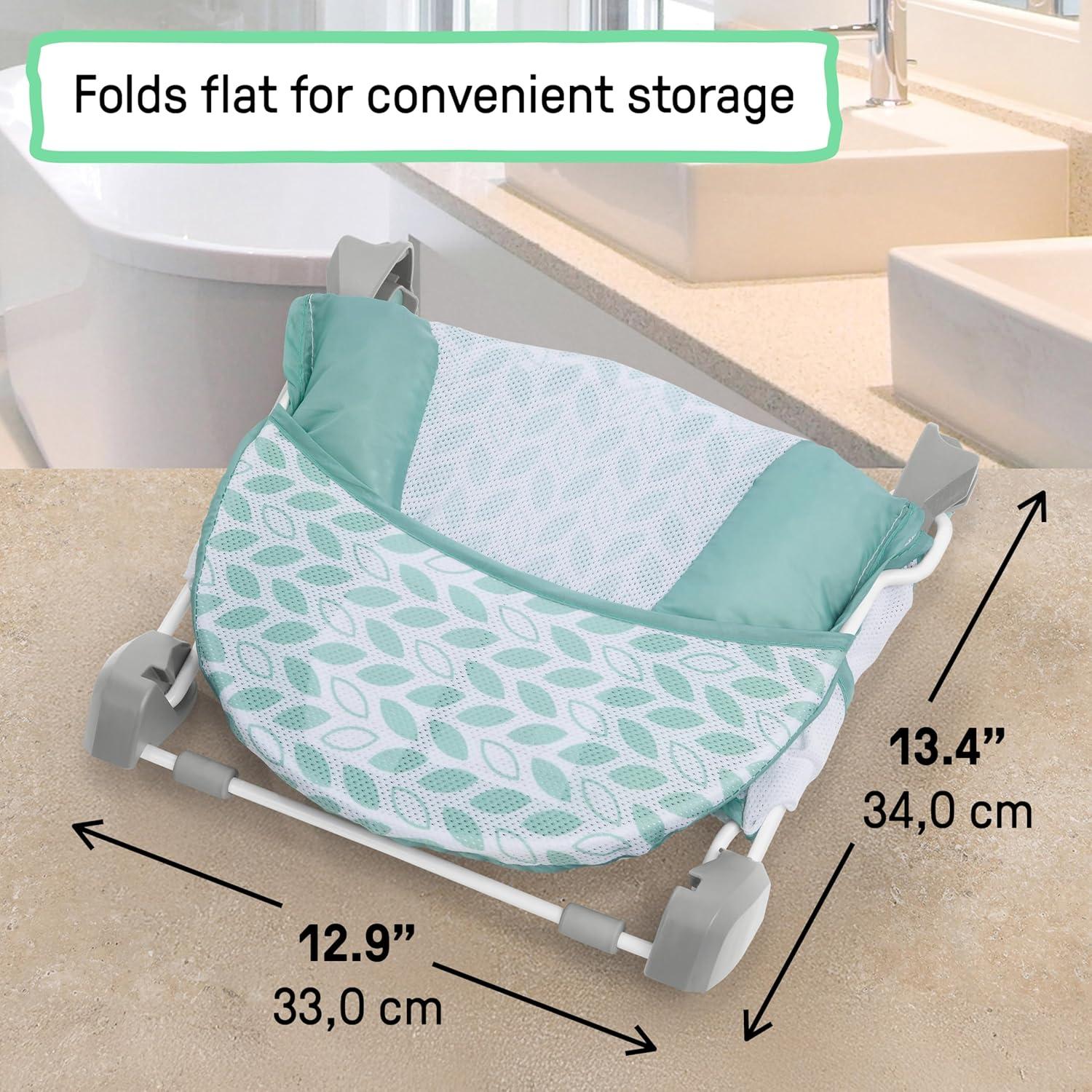 Ingenuity Soporte de Baño Plegable Verde 2 Posiciones 0-6 Meses