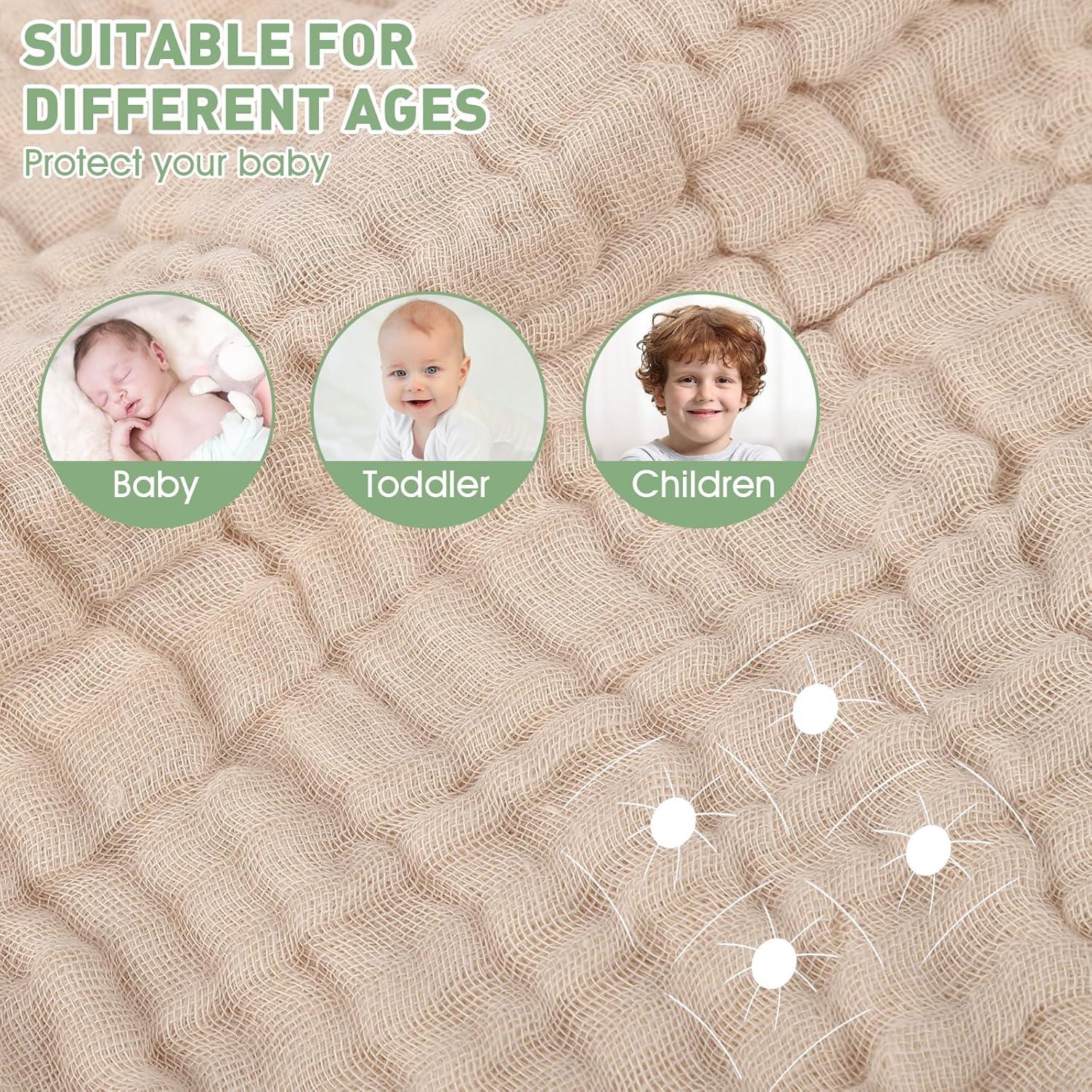 Toallas de Muselina con Capucha Synrroe 2 Pack 81x81 cm