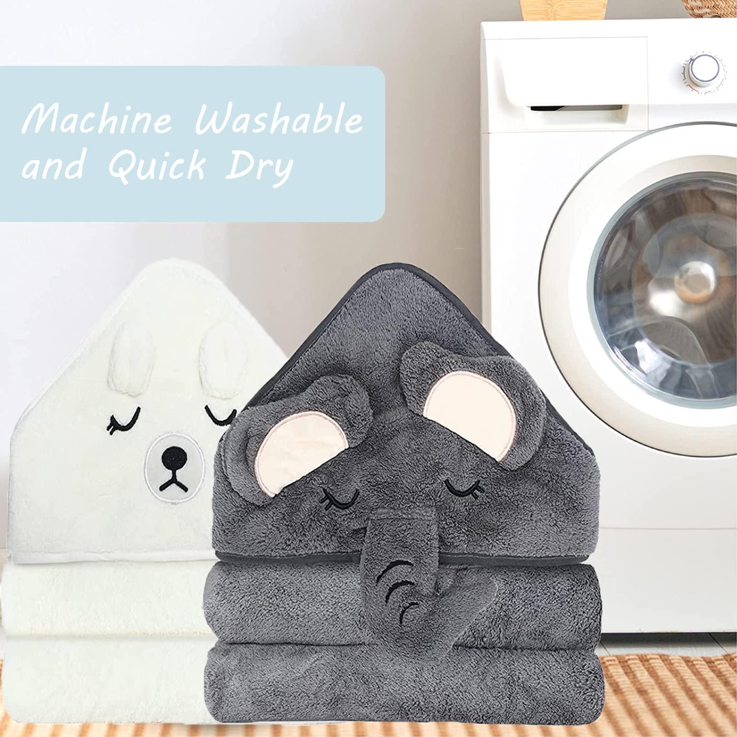 Paquete de 2 Toallas de Bebé con Capucha ROXANEPIG - Suaves y Absorbentes