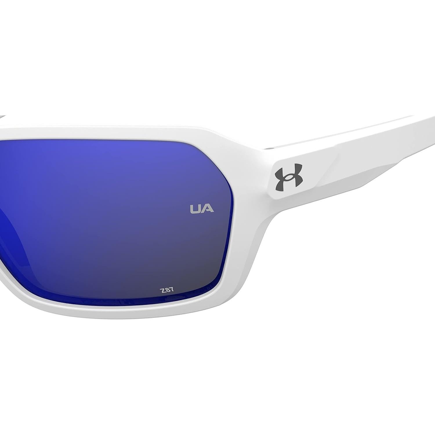 Gafas de sol cuadradas Under Armour UA Recon 64mm blancas