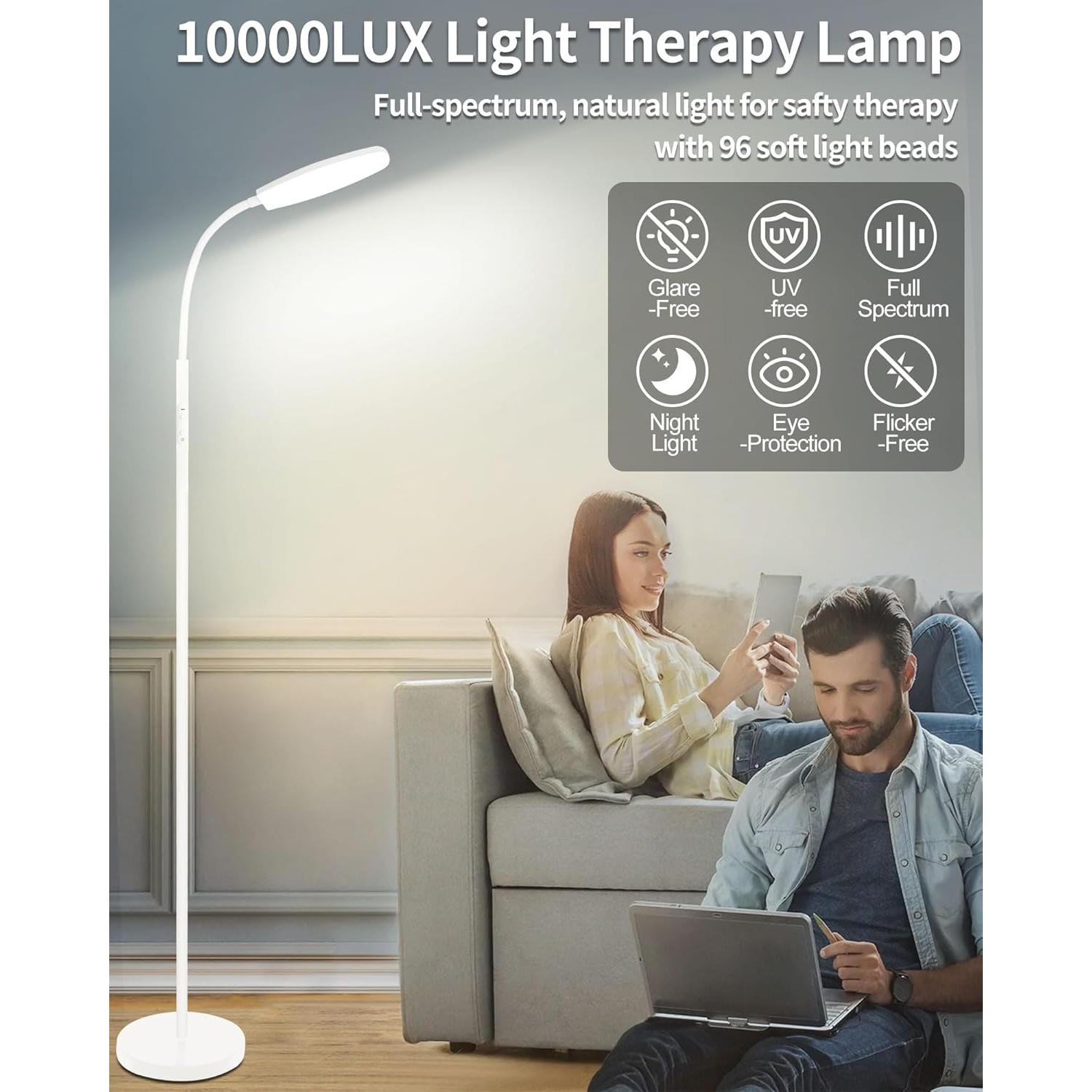 Lámpara de Terapia de Luz LanSuper 10000 Lux Control Remoto