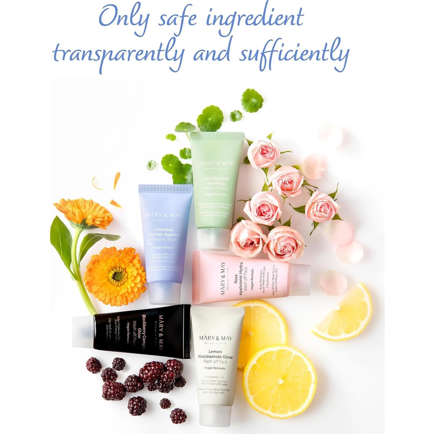 Máscara de Noche Vegana Mary&May 29.57 ml Antienvejecimiento