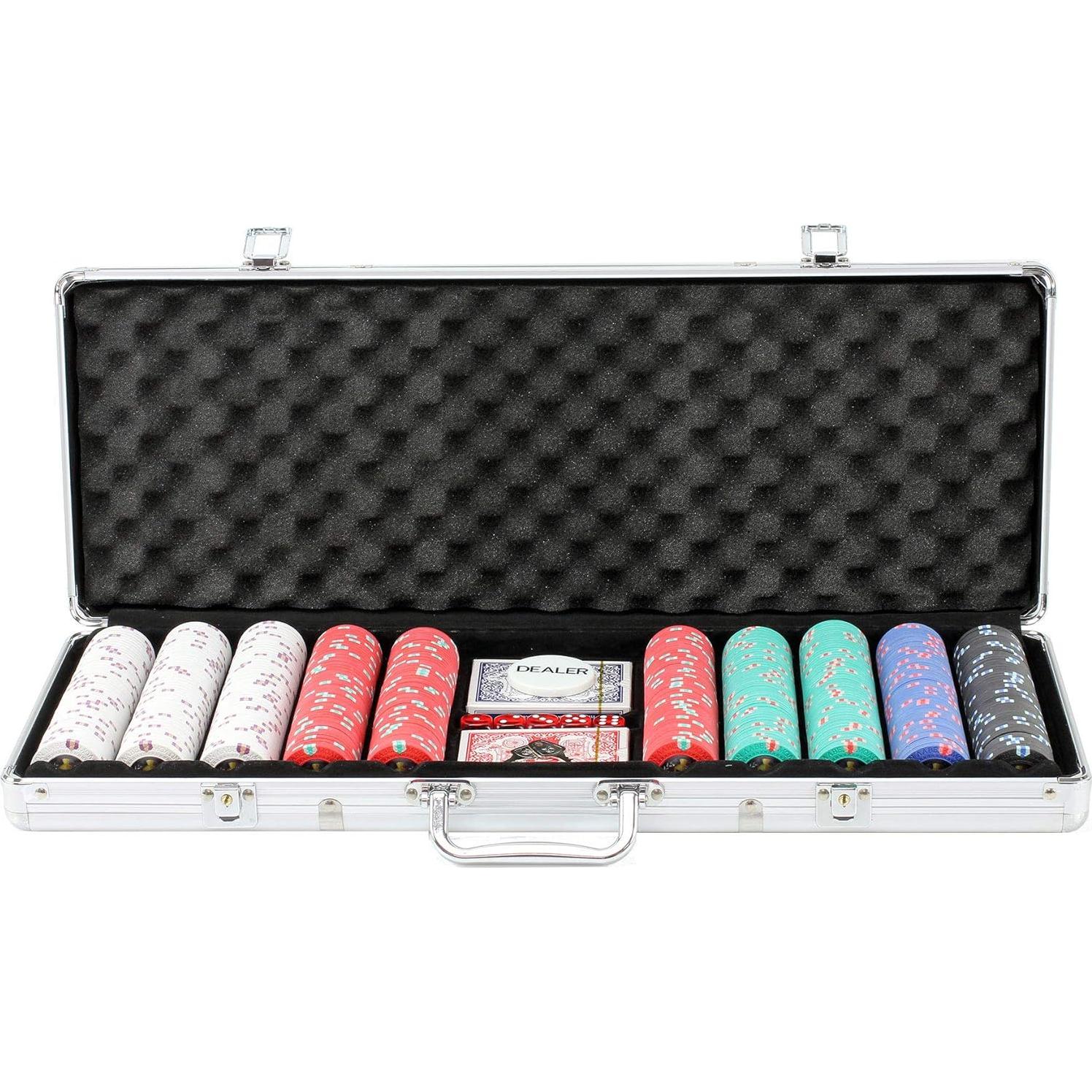 Juego de Fichas de Póker Spartan 500 piezas 13.5g - Diseño Exclusivo