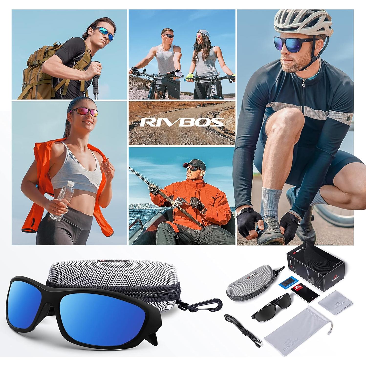 Gafas de sol RIVBOS polarizadas UV400 para deportes y aire libre
