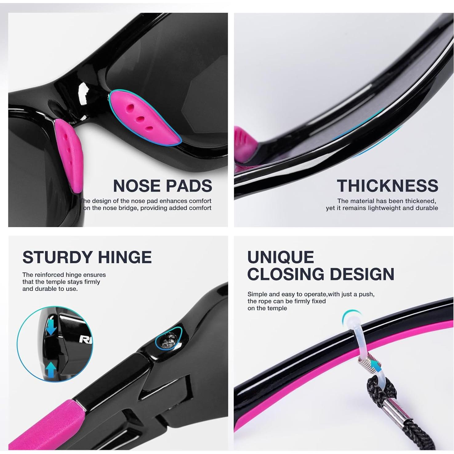 Gafas de sol RIVBOS polarizadas UV400 para deportes y aire libre