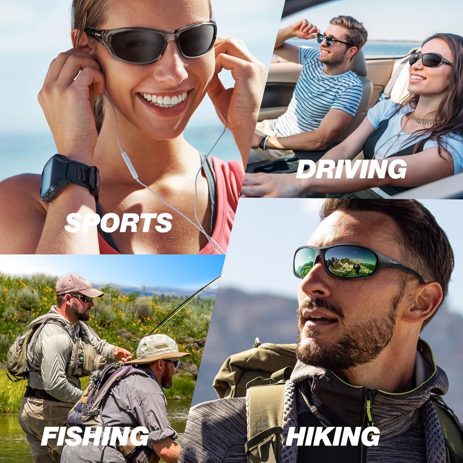 Gafas de sol RIVBOS polarizadas UV400 para deportes y aire libre