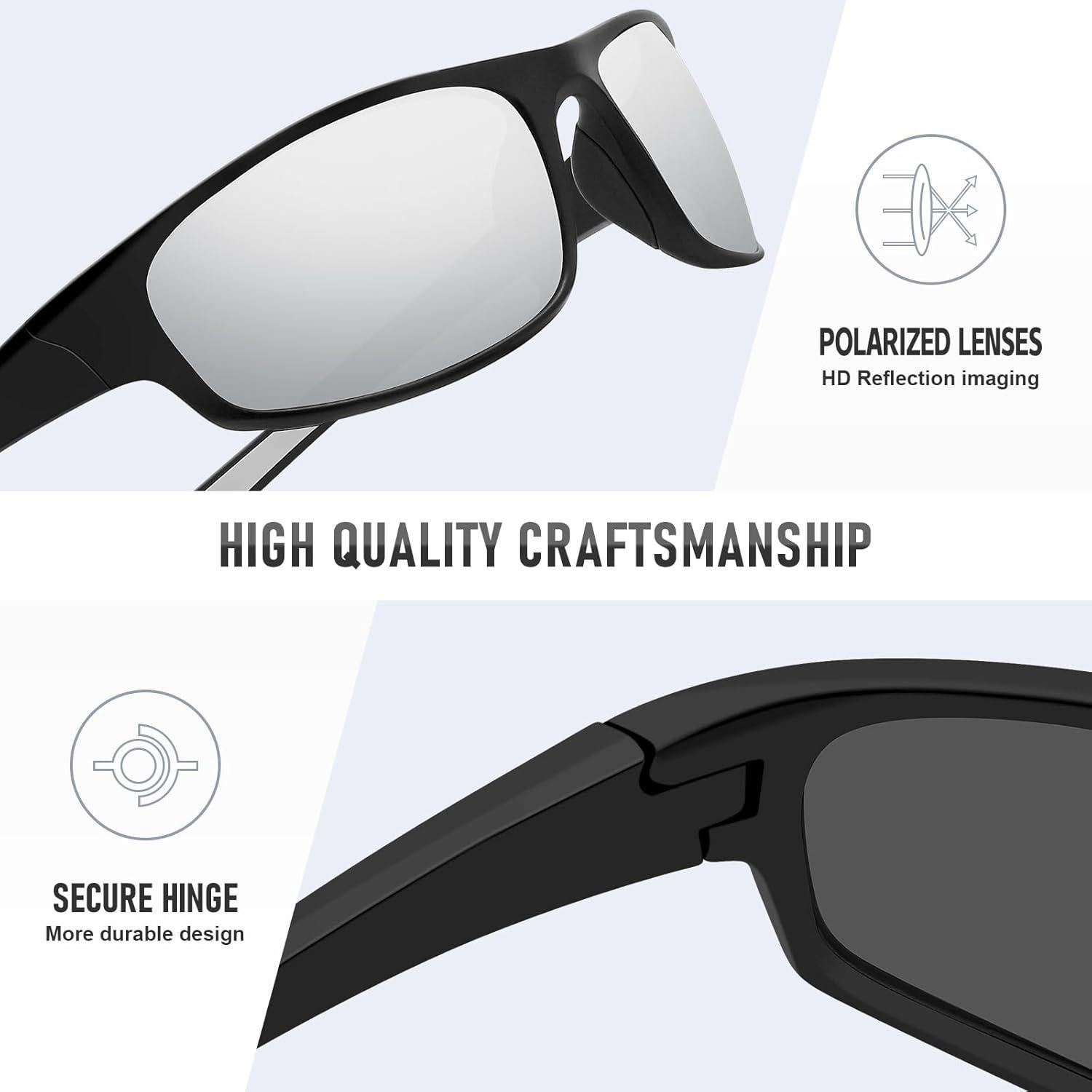 Gafas de sol deportivas Ofwin 1105 polarizadas UV400