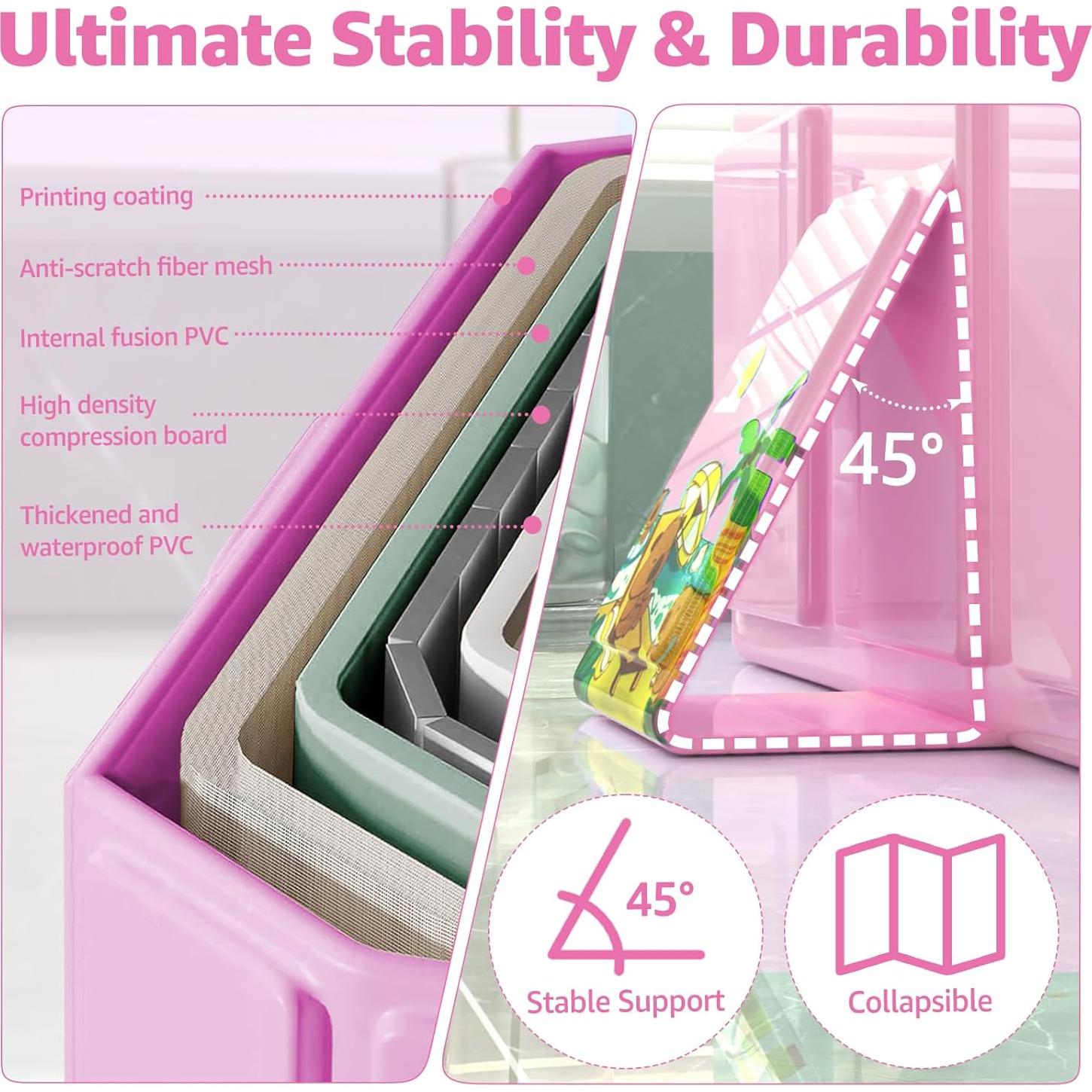 Bañera Plegable para Bebés Haikou 80x65 cm Rosa