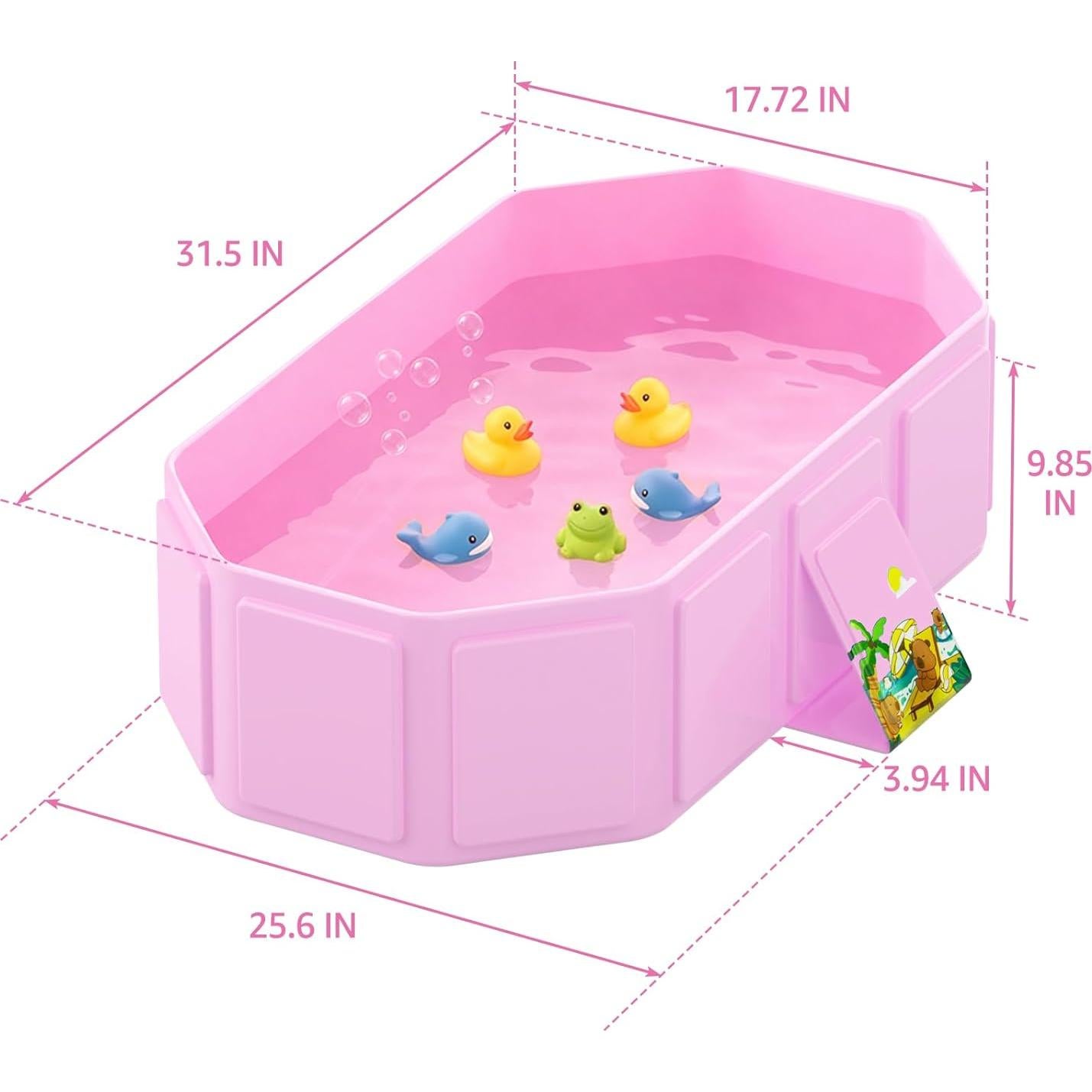 Bañera Plegable para Bebés Haikou 80x65 cm Rosa