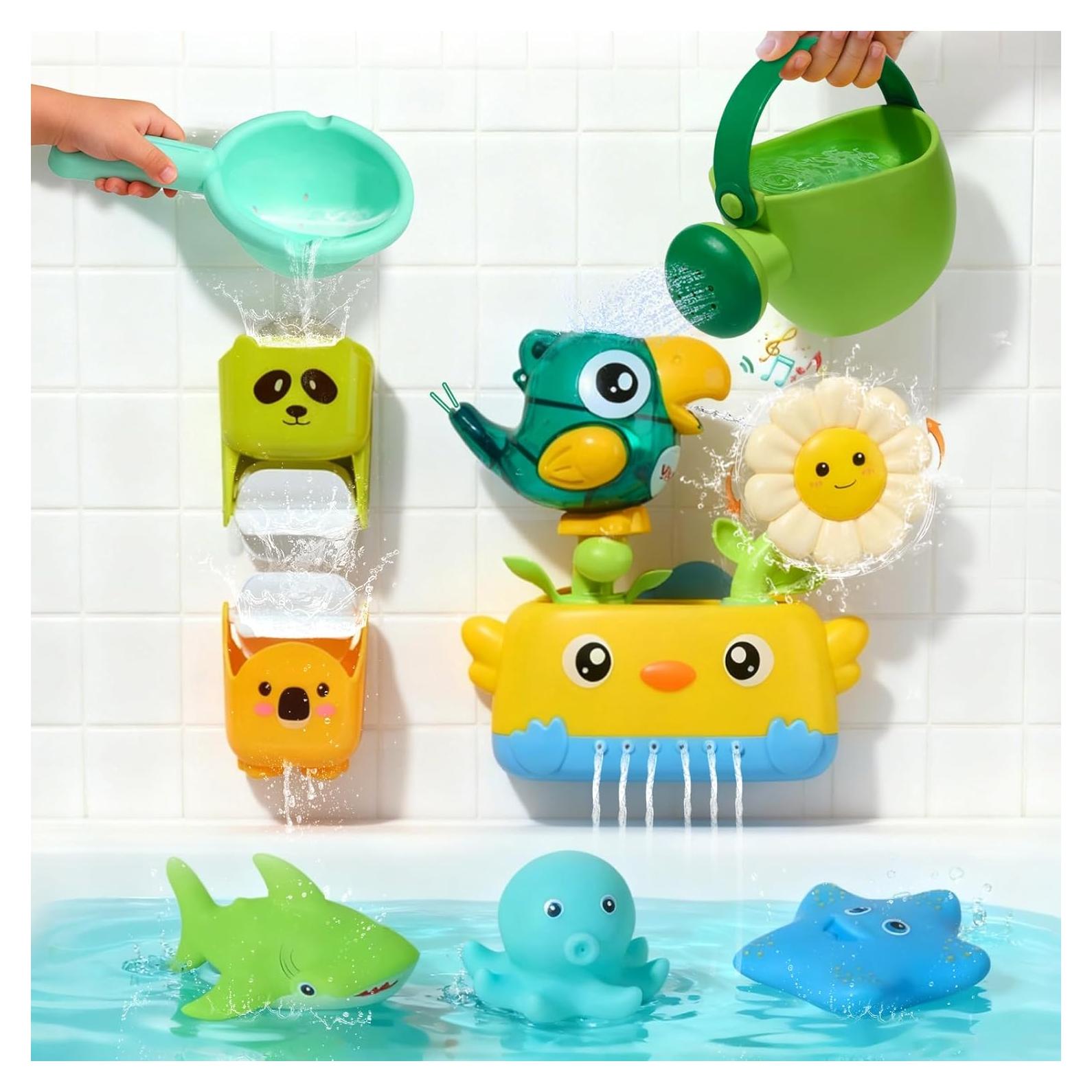 Juguetes de baño Amchsuri para bebés 1-3 años, sin moho