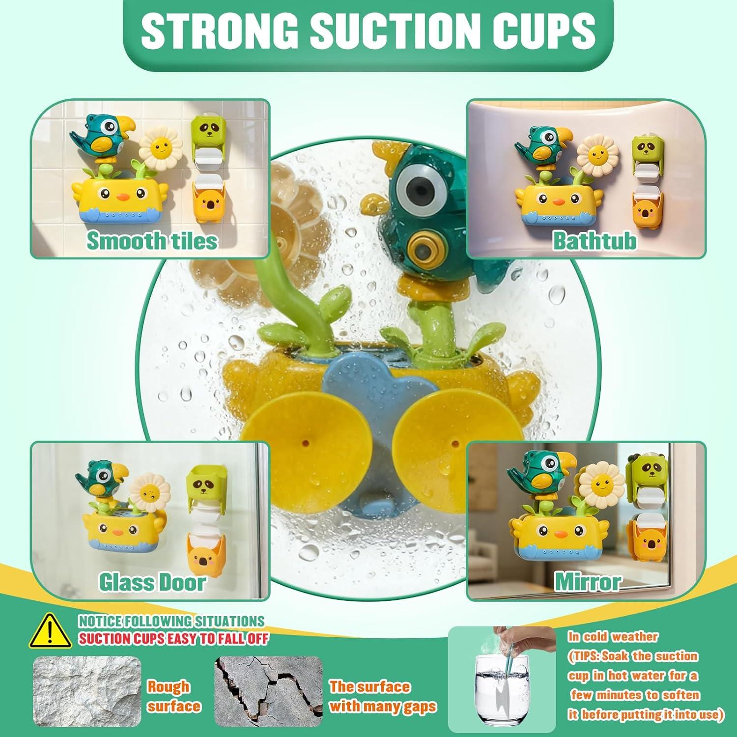 Juguetes de baño Amchsuri para bebés 1-3 años, sin moho