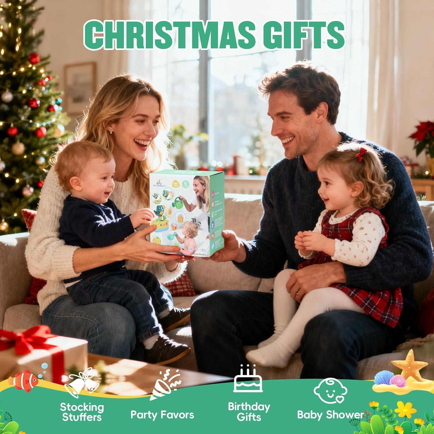 Juguetes de baño Amchsuri para bebés 1-3 años, sin moho