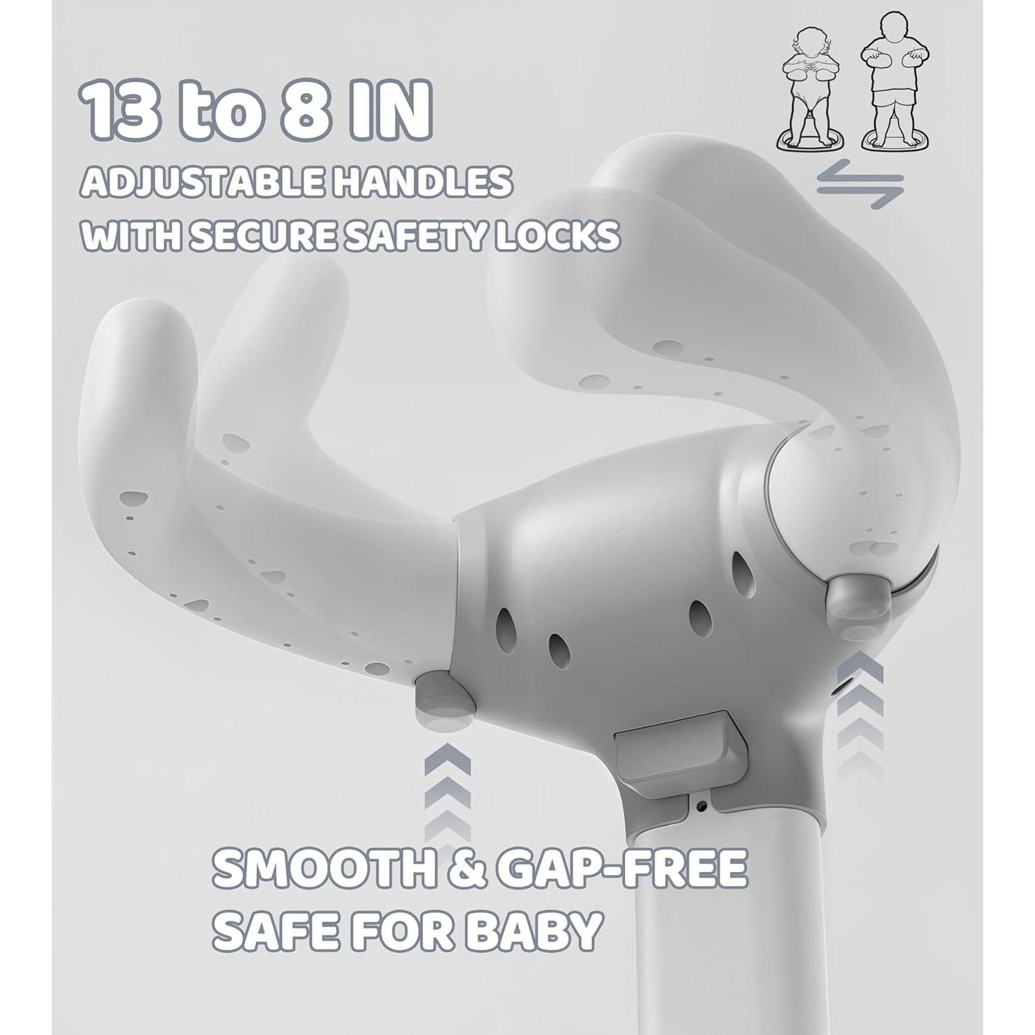 Soporte de Baño Plegable para Bebés XZJ-1 Gris Ajustable