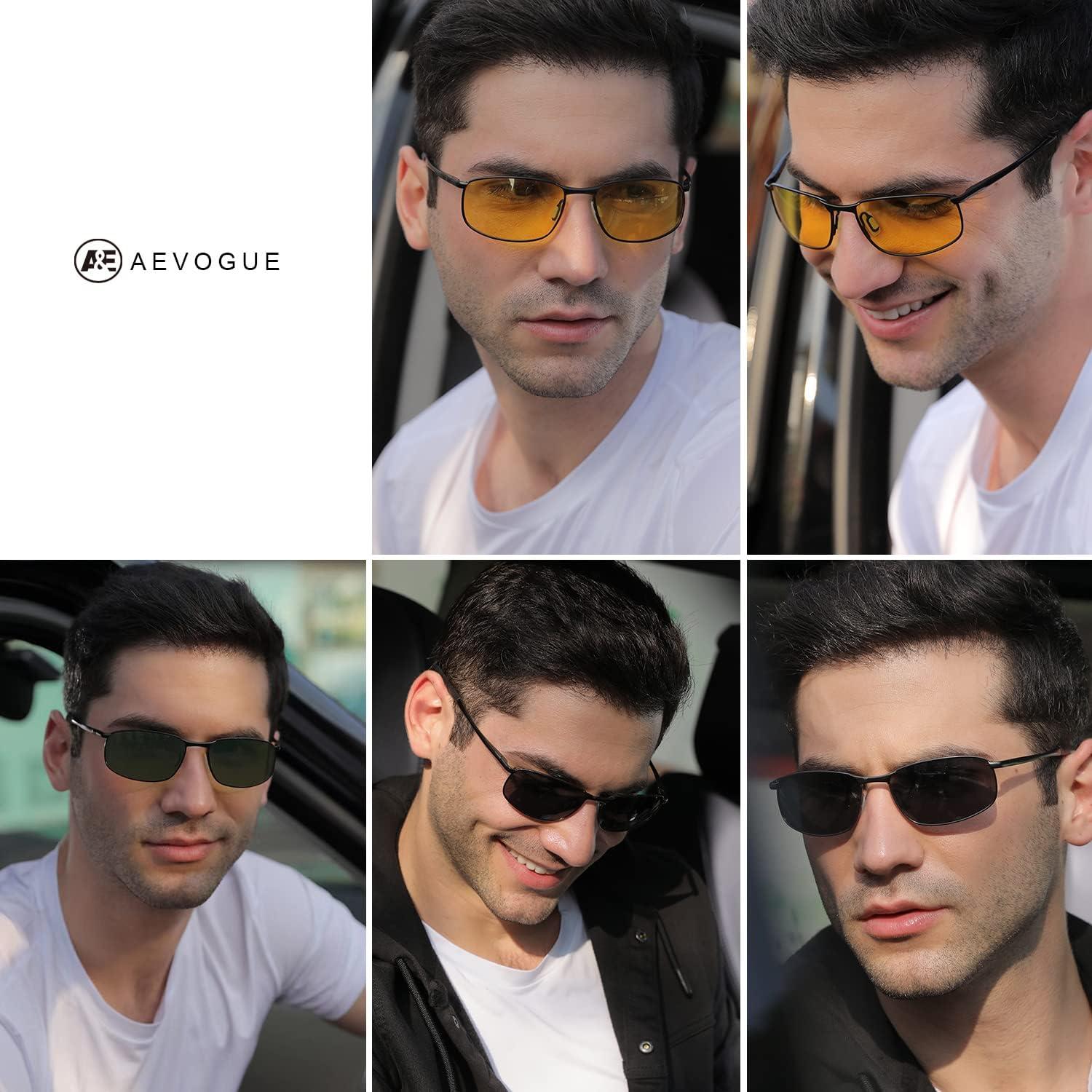 Gafas de sol AEVOGUE Vision metal rectangular UV400