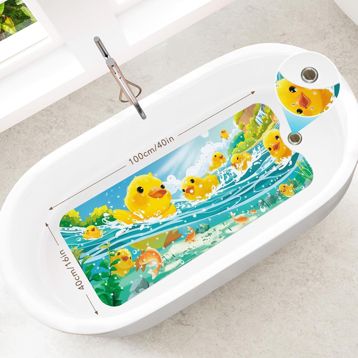 Alfombrilla de Baño Antideslizante SHUCHING Pato Amarillo 101.6x40.6cm