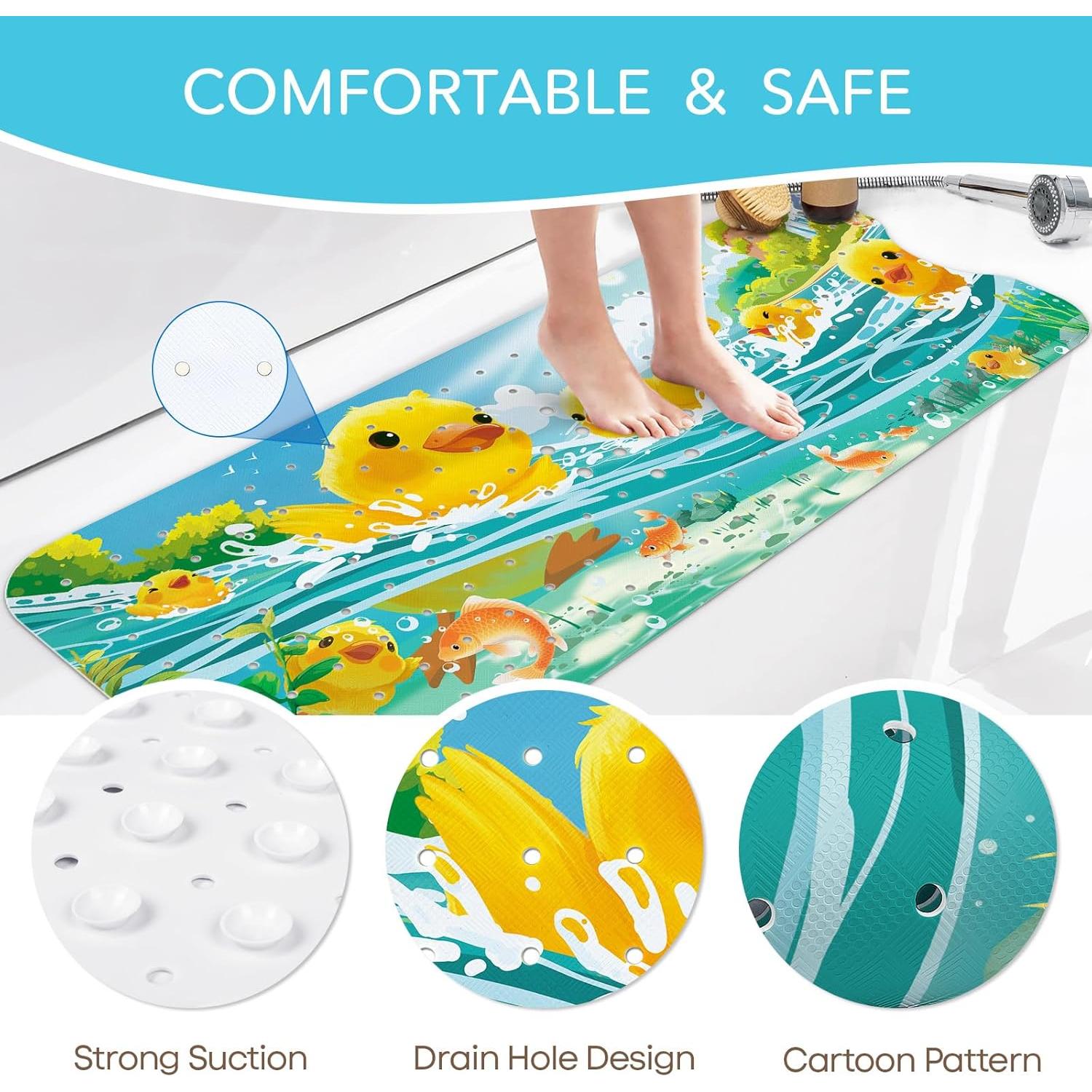 Alfombrilla de Baño Antideslizante SHUCHING Pato Amarillo 101.6x40.6cm