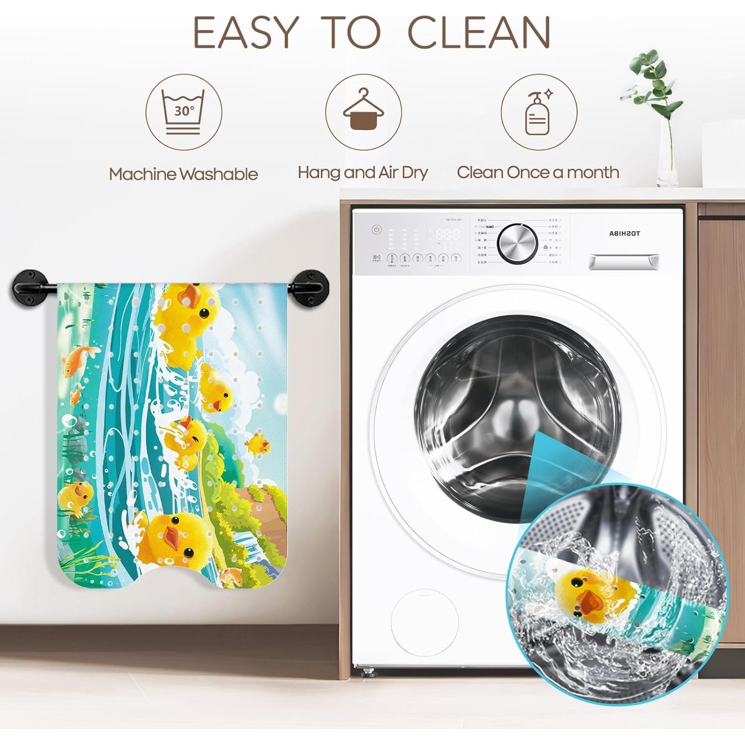 Alfombrilla de Baño Antideslizante SHUCHING Pato Amarillo 101.6x40.6cm