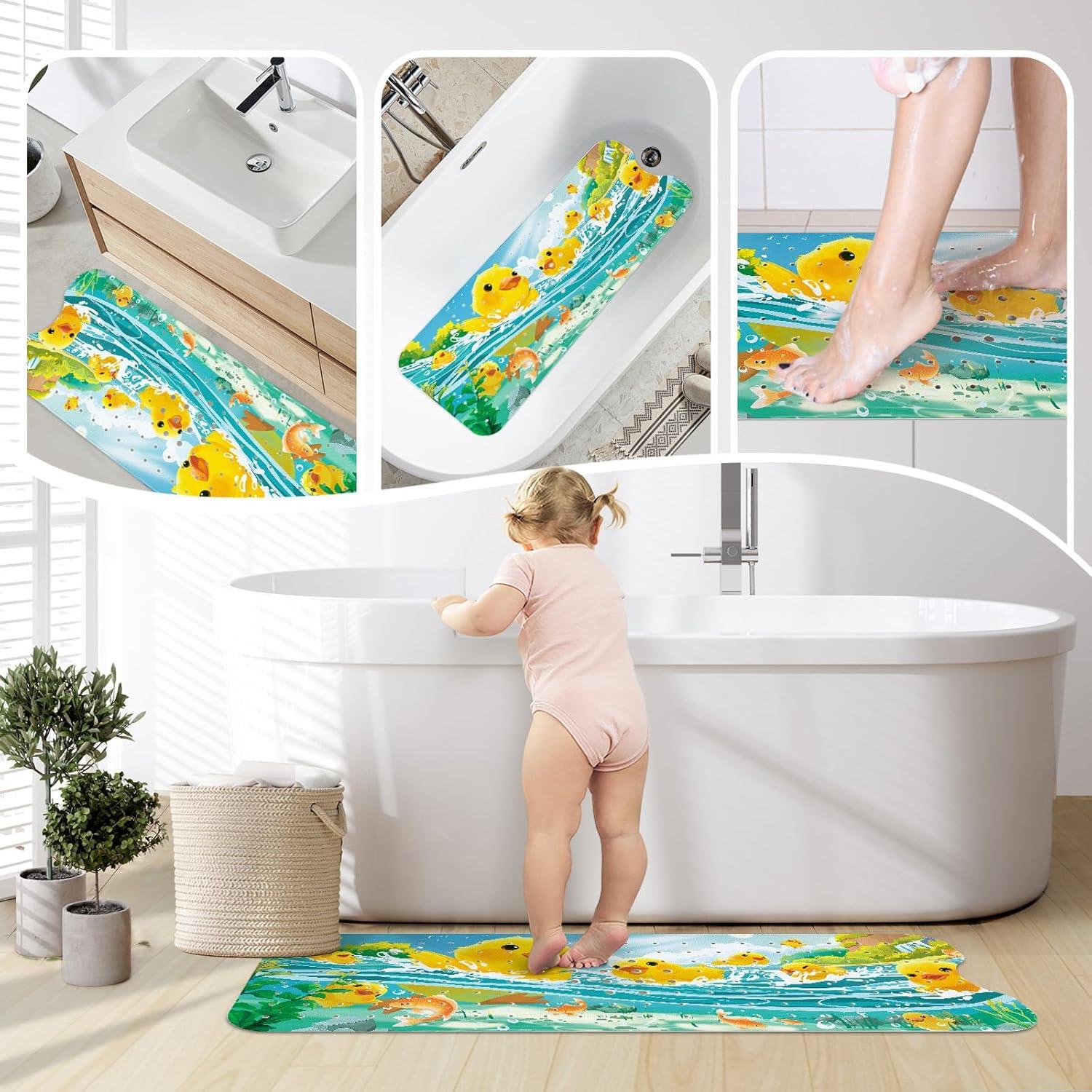 Alfombrilla de Baño Antideslizante SHUCHING Pato Amarillo 101.6x40.6cm