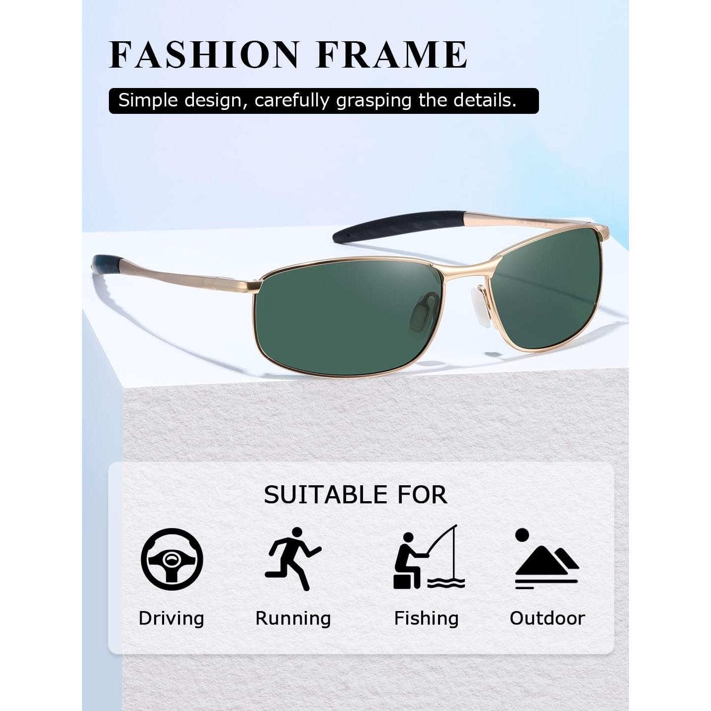 Gafas de sol AEVOGUE Vision oro polarizadas 59mm UV400