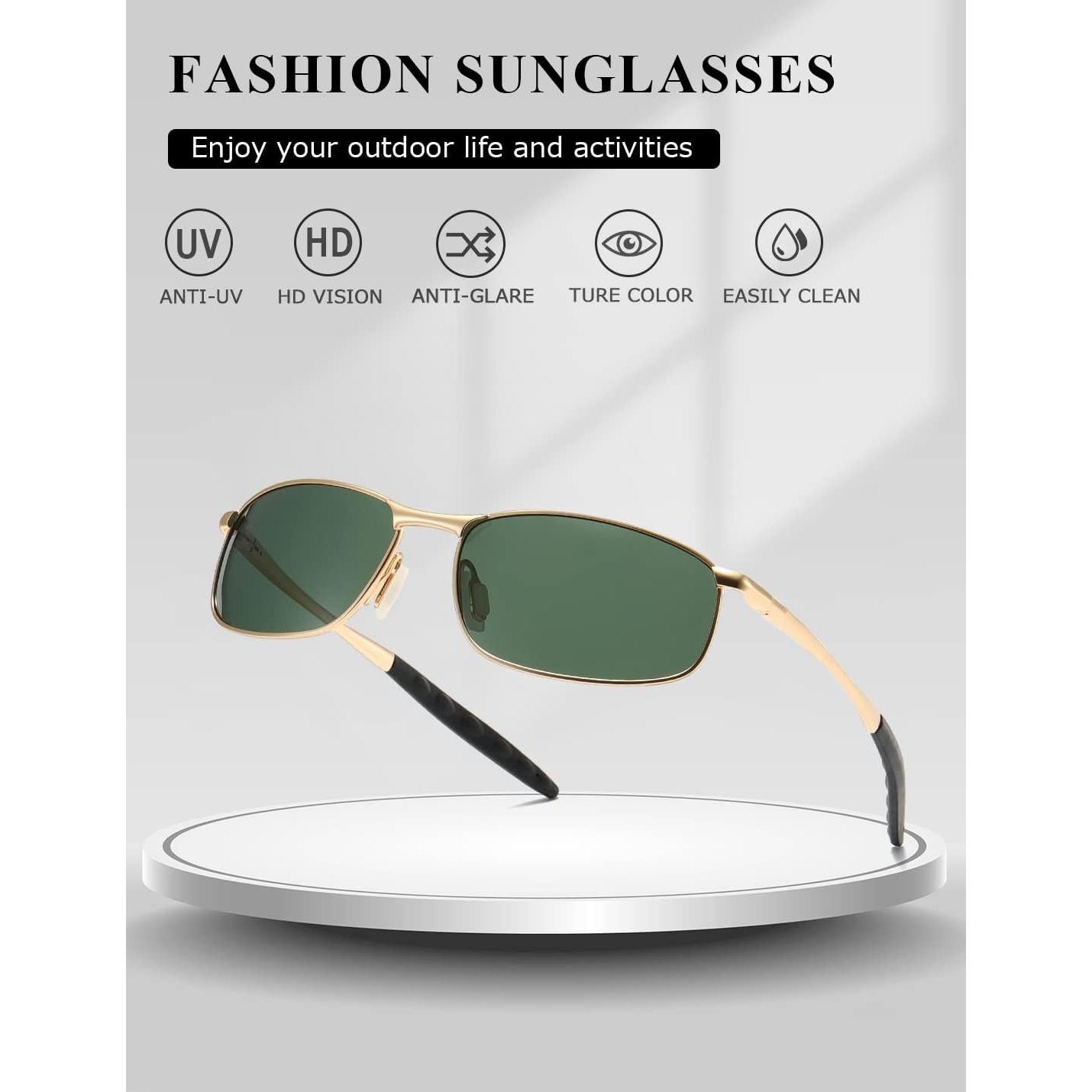 Gafas de sol AEVOGUE Vision oro polarizadas 59mm UV400