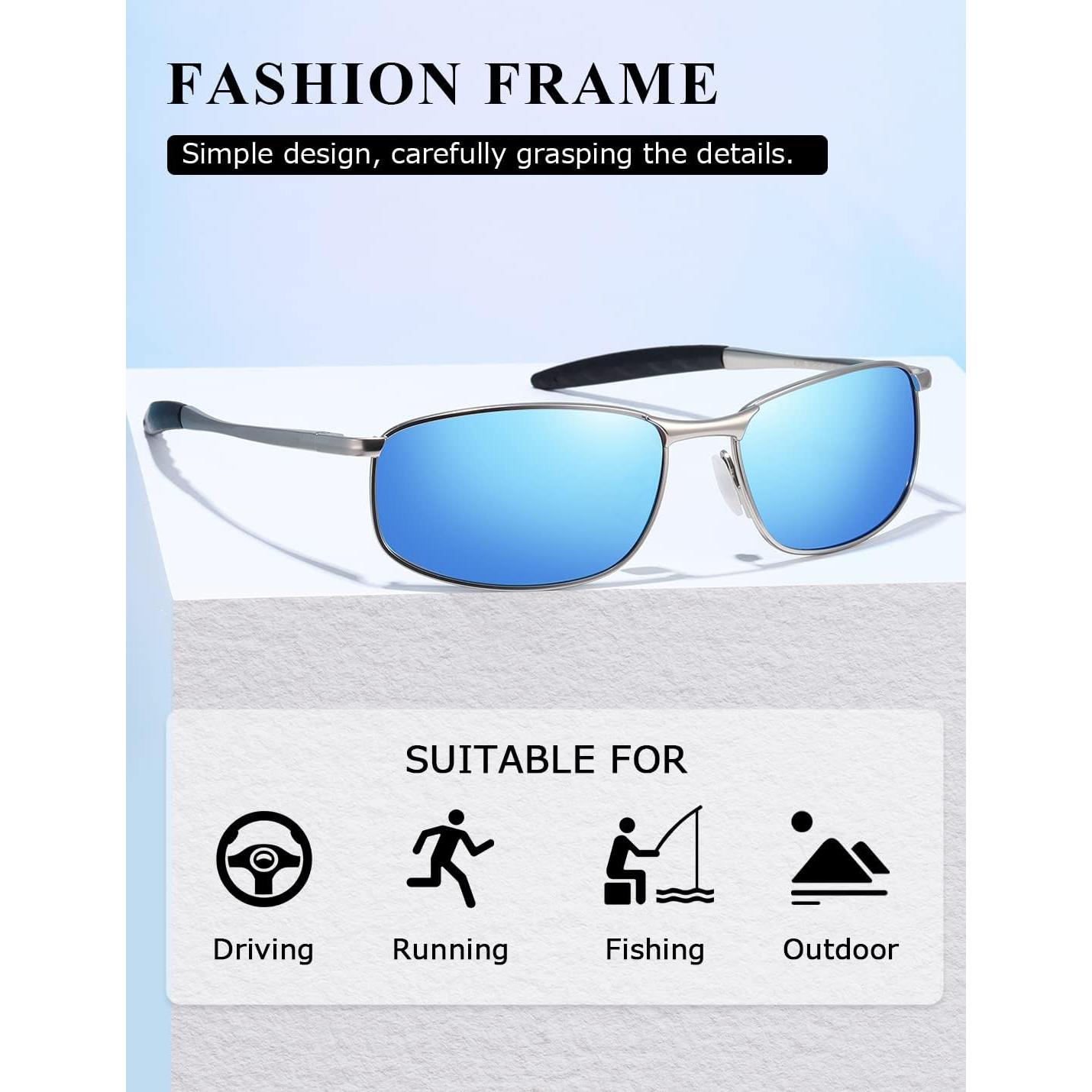 Gafas de sol AEVOGUE Vision unisex polarizadas marco metal